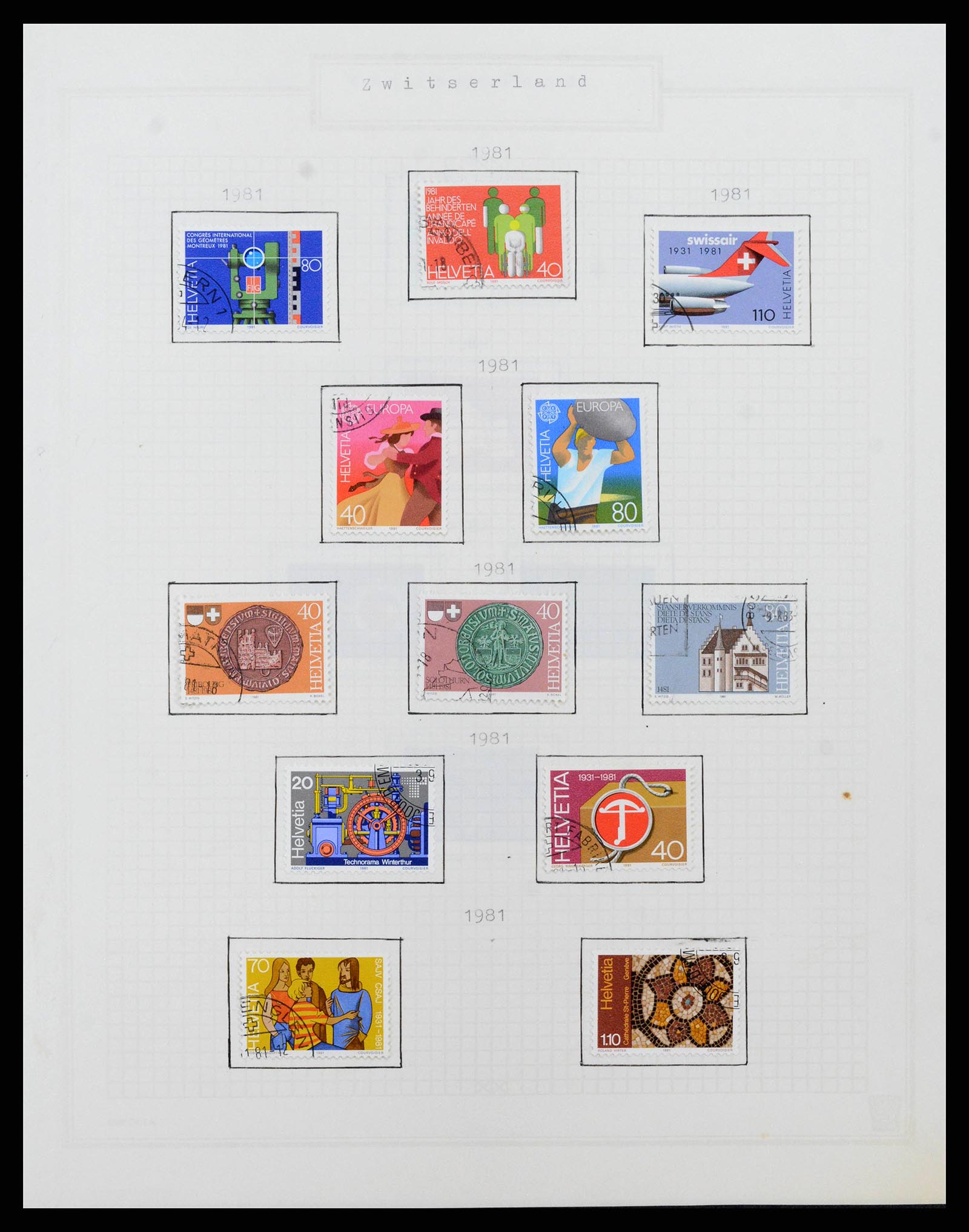 38673 0059 - Stamp collection 38673 Switzerland 1854-1991.