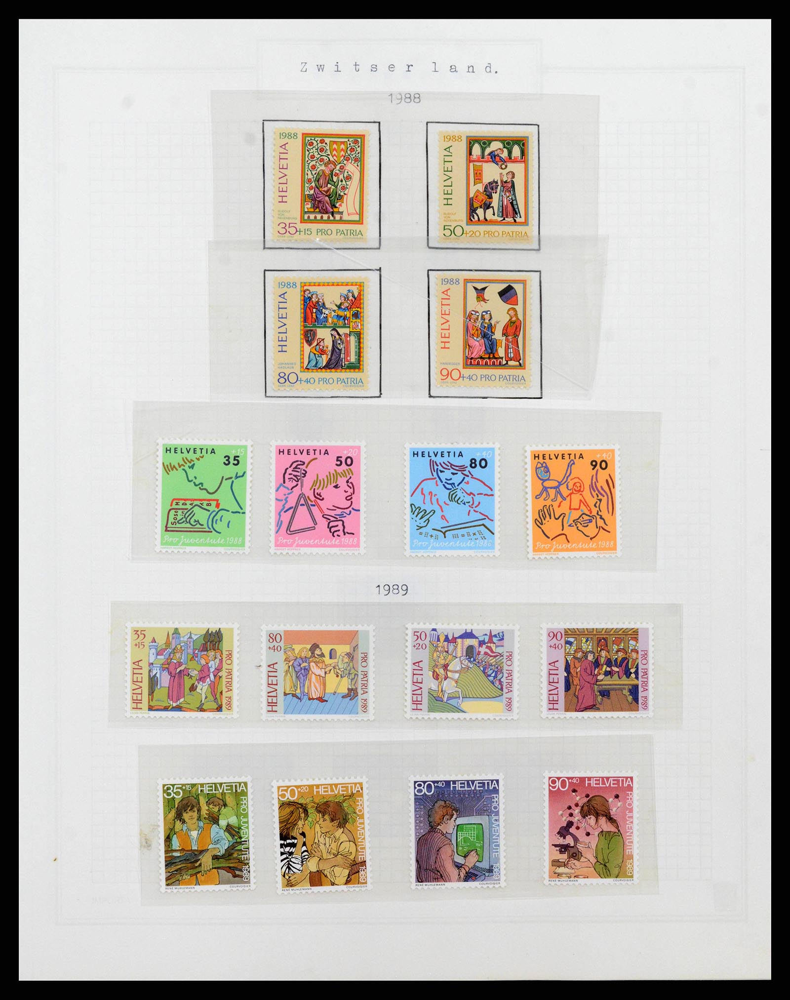 38673 0121 - Postzegelverzameling 38673 Zwitserland 1854-1991.