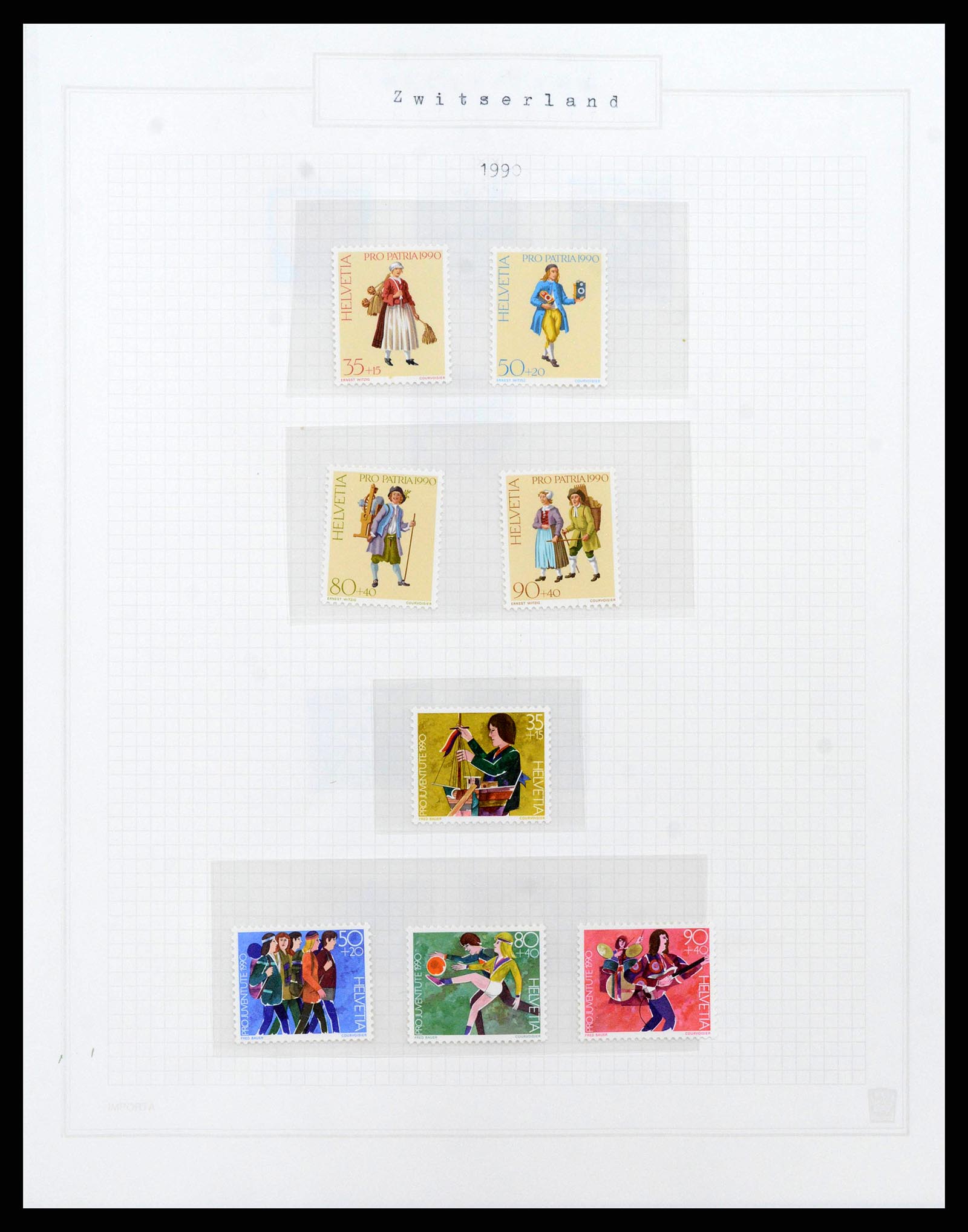 38673 0122 - Postzegelverzameling 38673 Zwitserland 1854-1991.