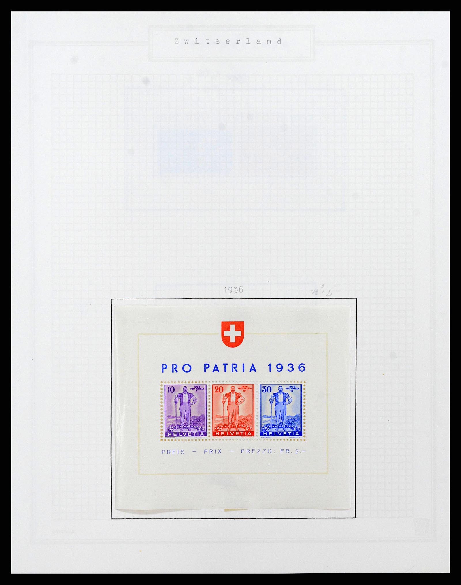 38673 0124 - Stamp collection 38673 Switzerland 1854-1991.