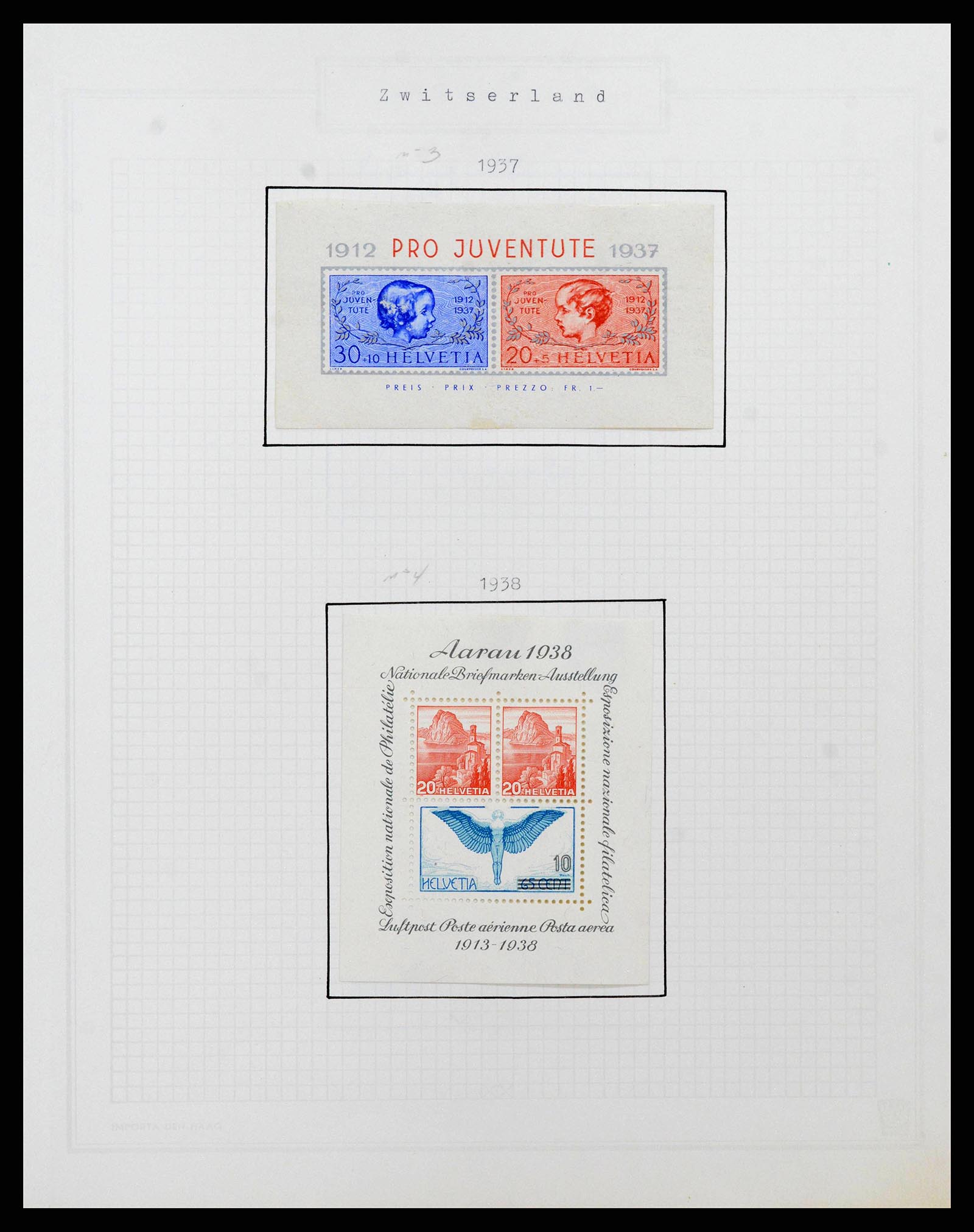 38673 0125 - Stamp collection 38673 Switzerland 1854-1991.