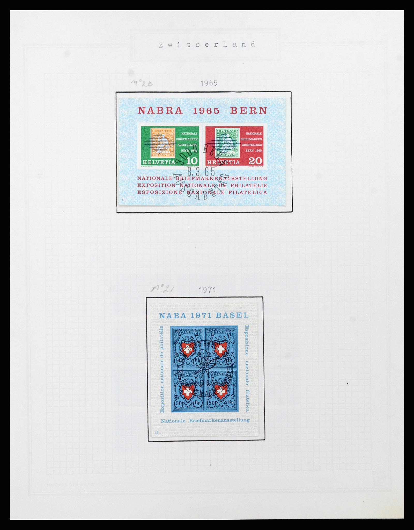 38673 0129 - Stamp collection 38673 Switzerland 1854-1991.
