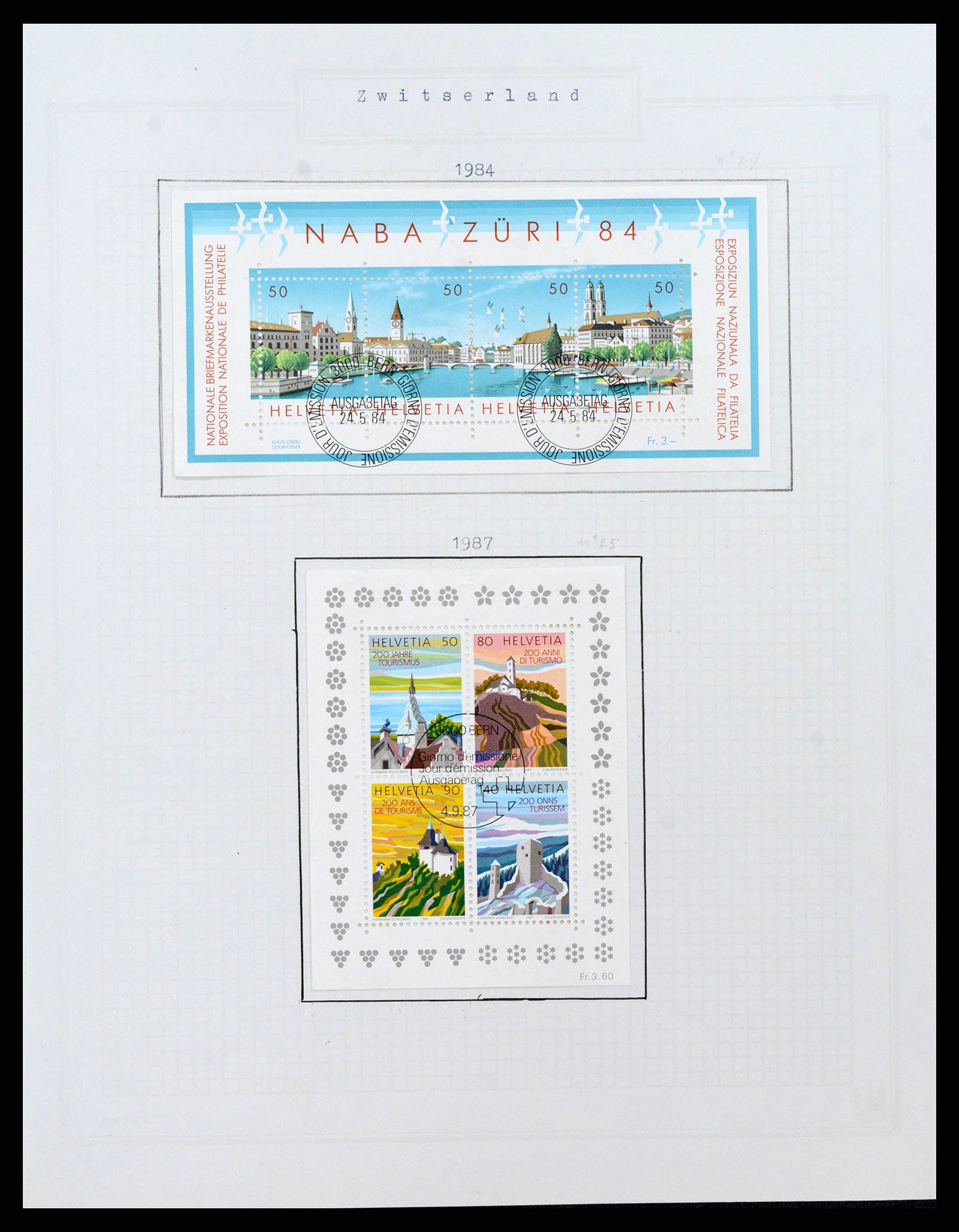 38673 0131 - Postzegelverzameling 38673 Zwitserland 1854-1991.