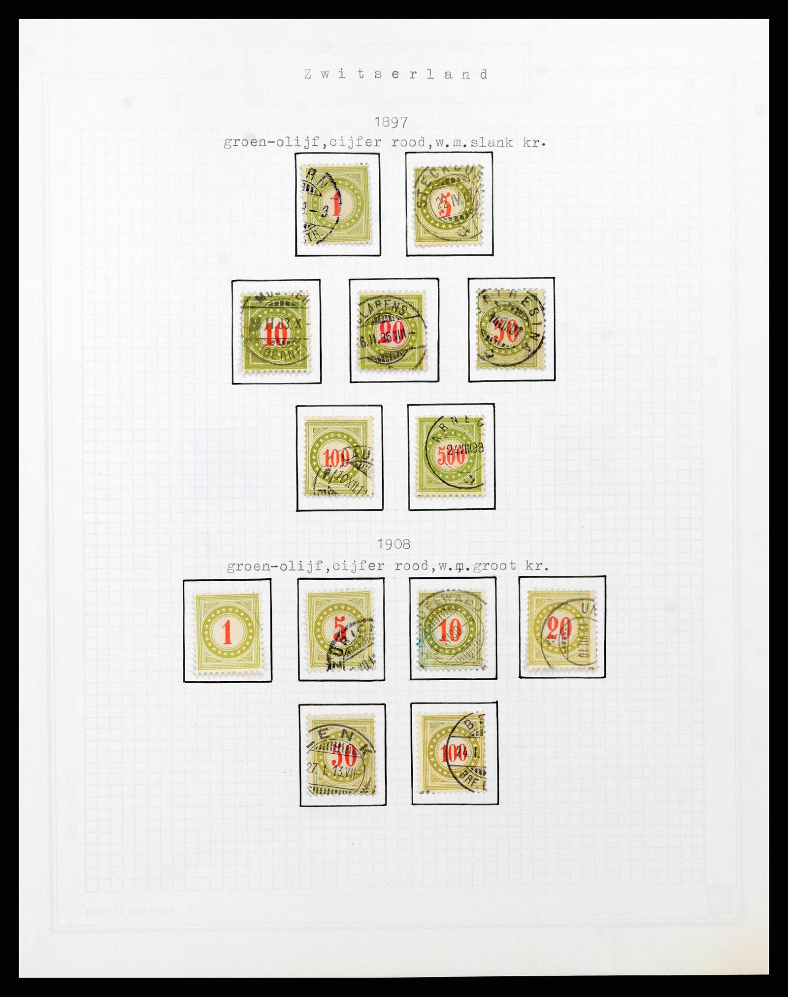 38673 0134 - Stamp collection 38673 Switzerland 1854-1991.