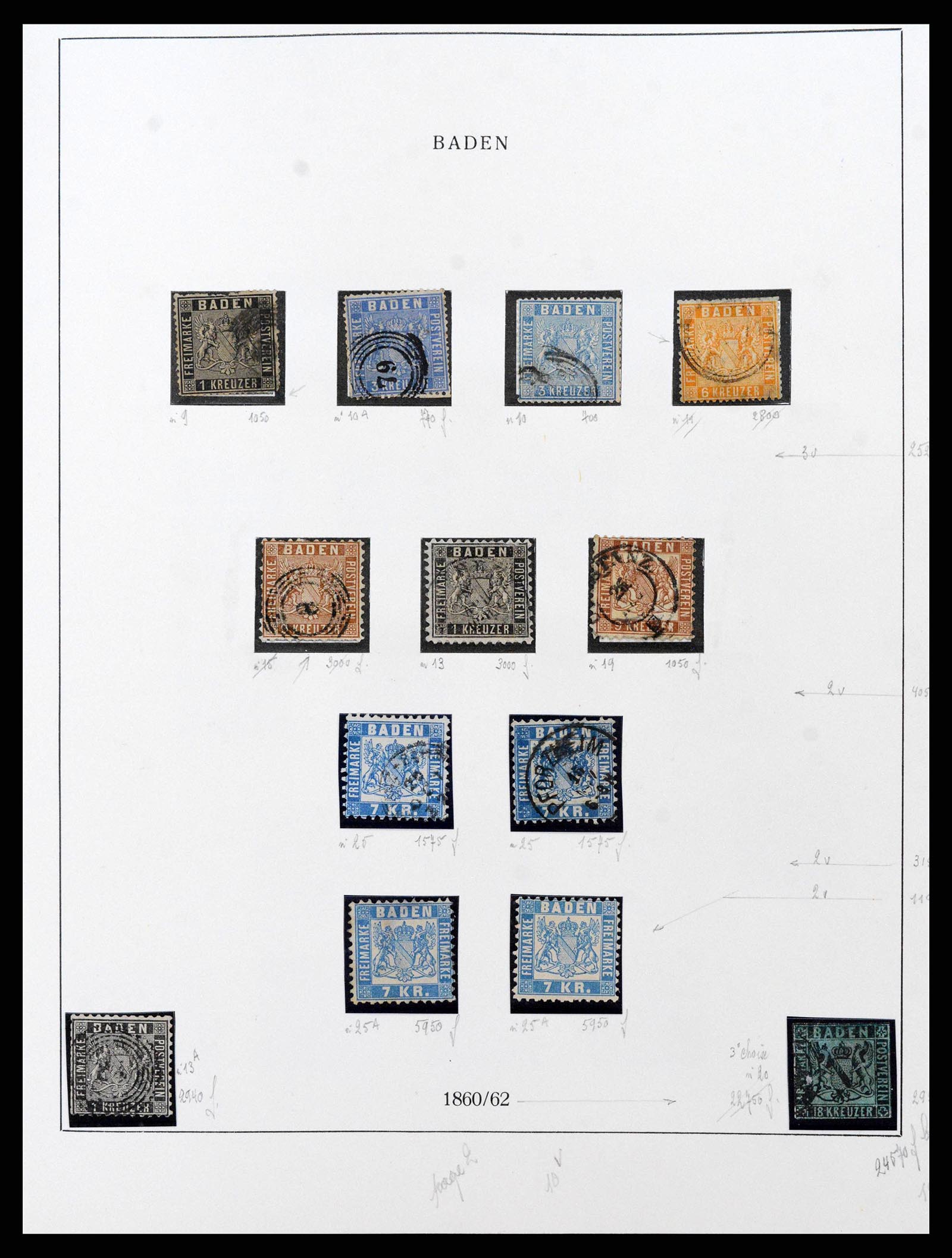 38675 0002 - Postzegelverzameling 38675 Oud Duitse Staten 1850-1920.
