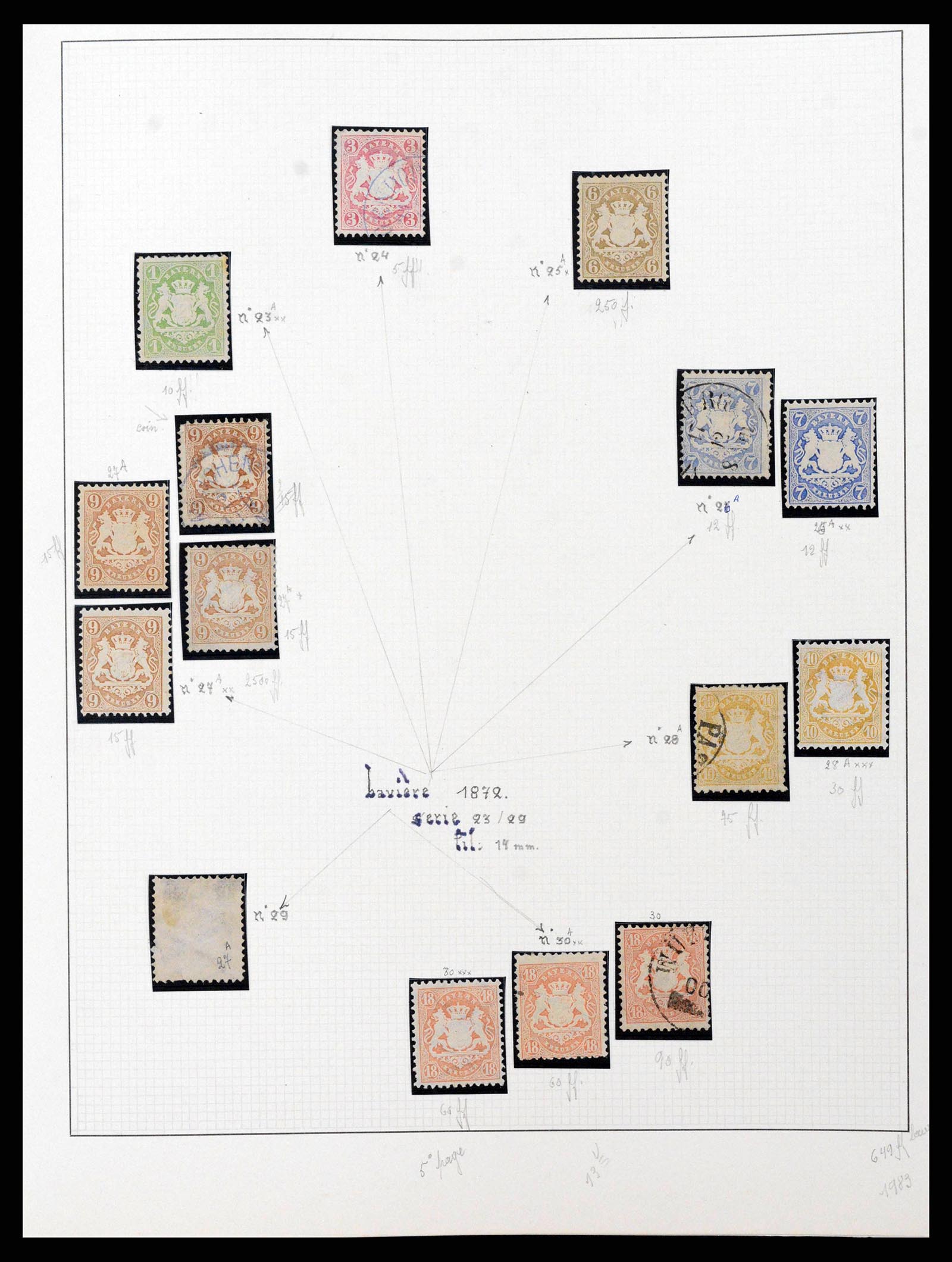 38675 0009 - Postzegelverzameling 38675 Oud Duitse Staten 1850-1920.