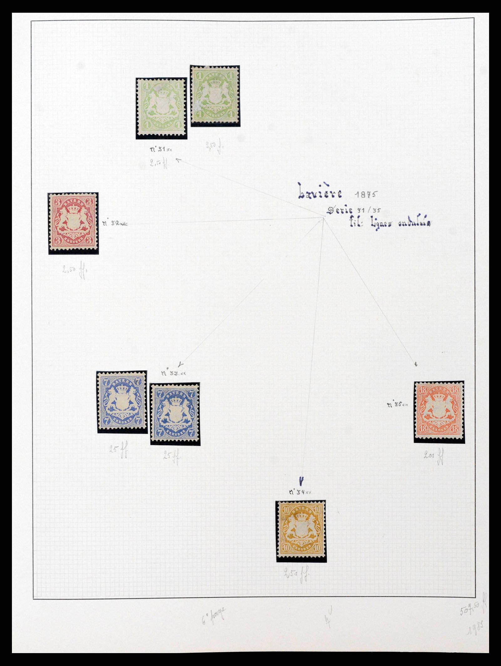 38675 0010 - Stamp collection 38675 Old German States 1850-1920.