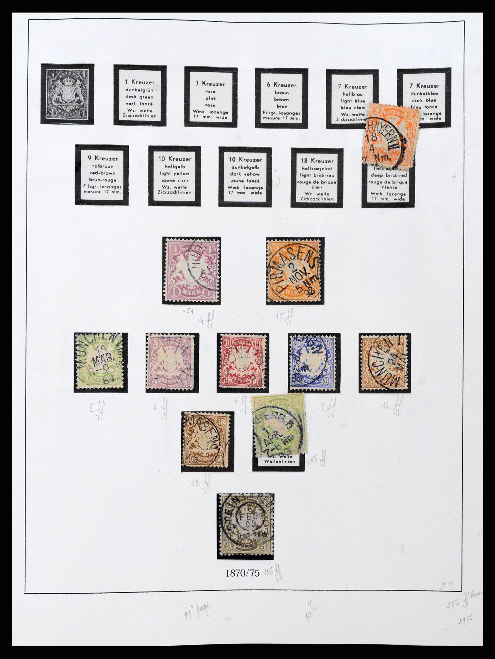 38675 0014 - Postzegelverzameling 38675 Oud Duitse Staten 1850-1920.