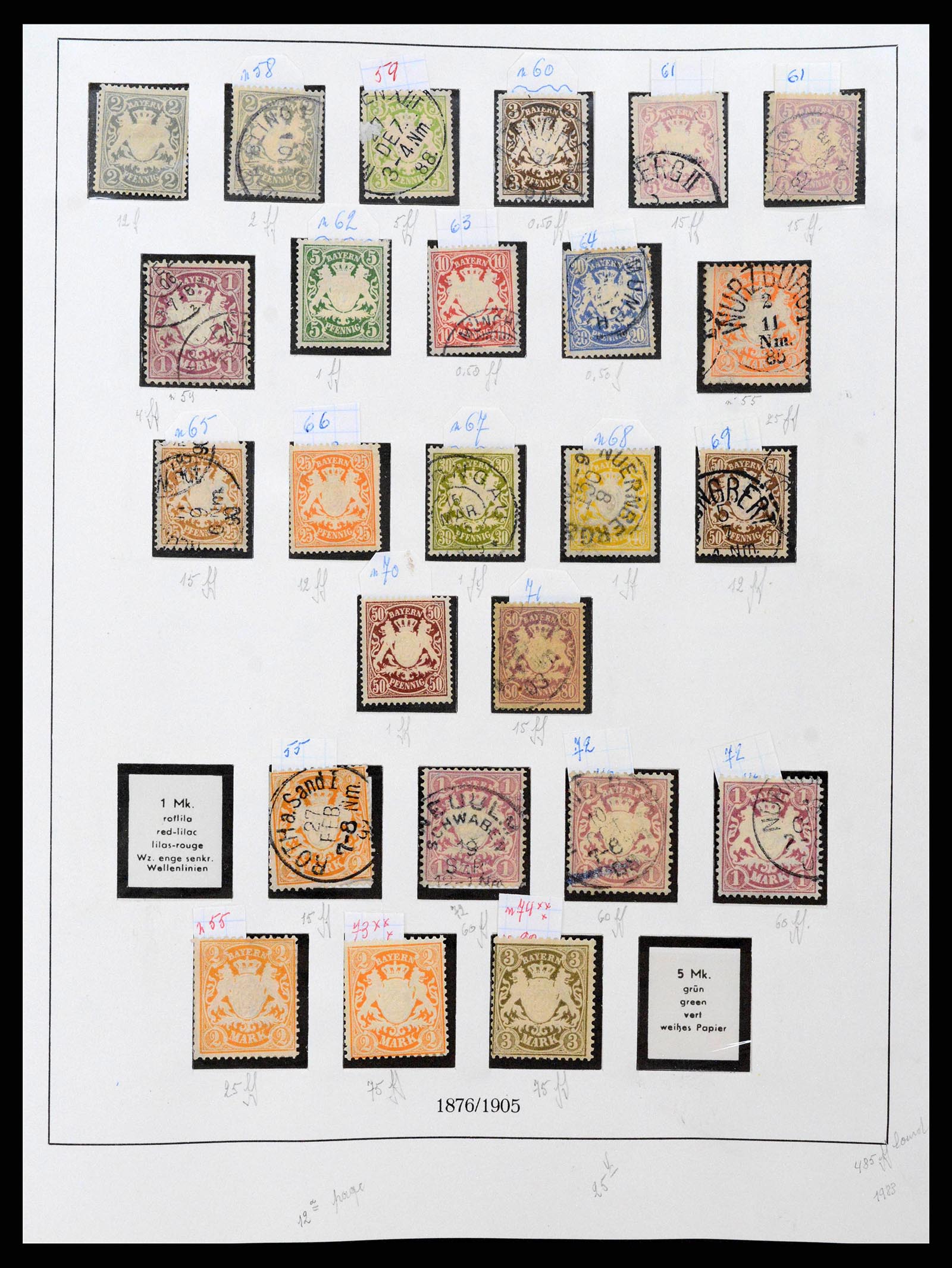 38675 0015 - Postzegelverzameling 38675 Oud Duitse Staten 1850-1920.