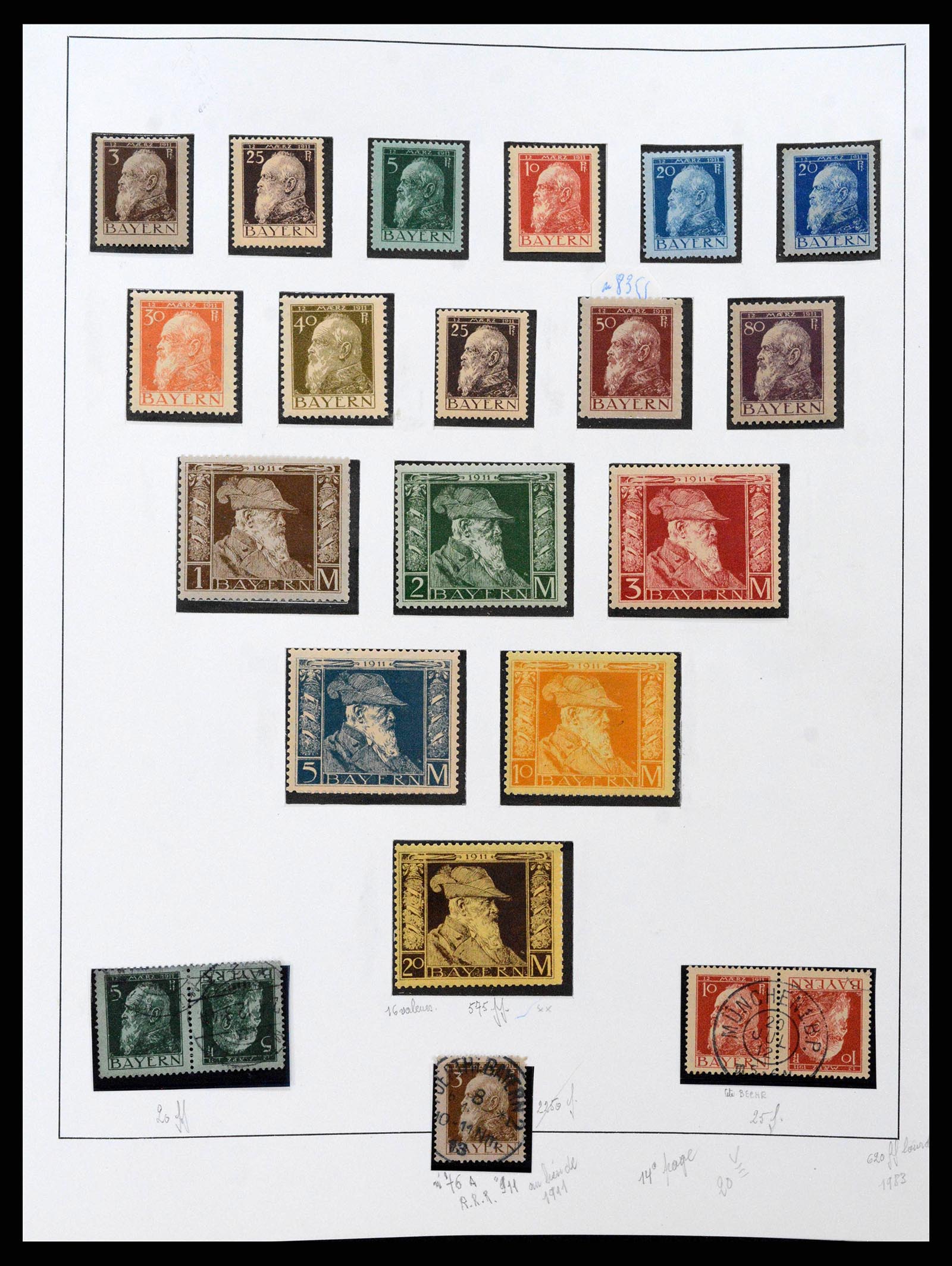 38675 0017 - Postzegelverzameling 38675 Oud Duitse Staten 1850-1920.