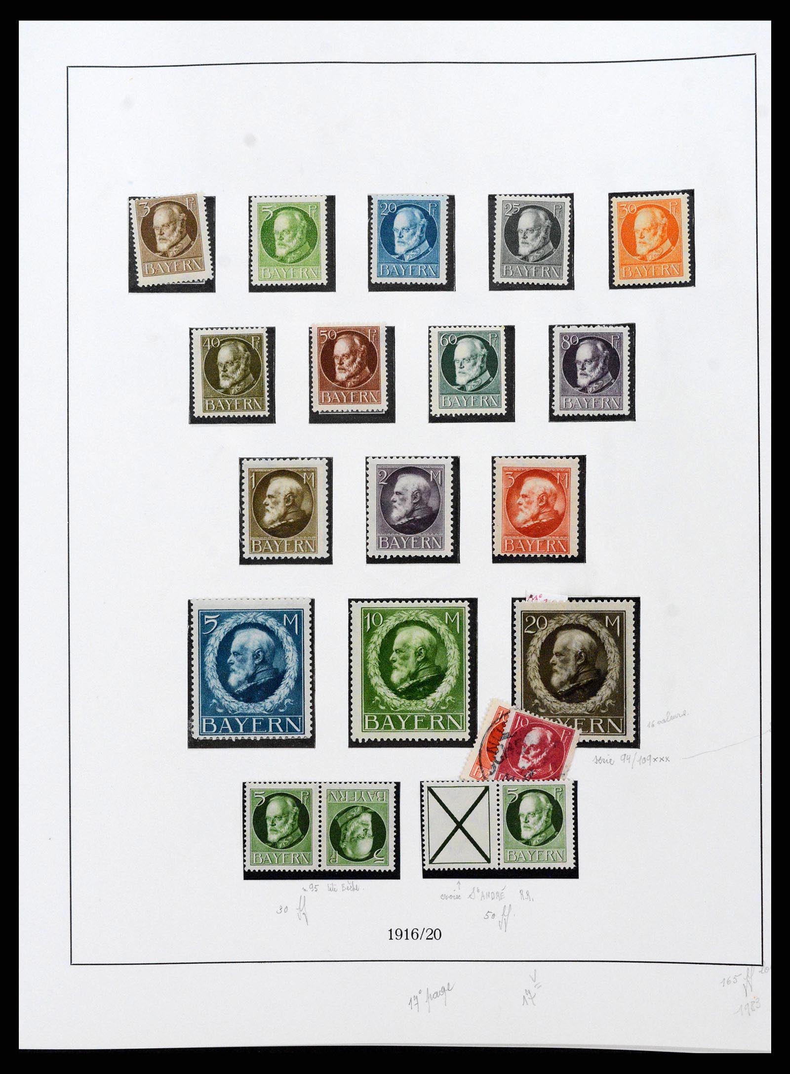 38675 0020 - Postzegelverzameling 38675 Oud Duitse Staten 1850-1920.