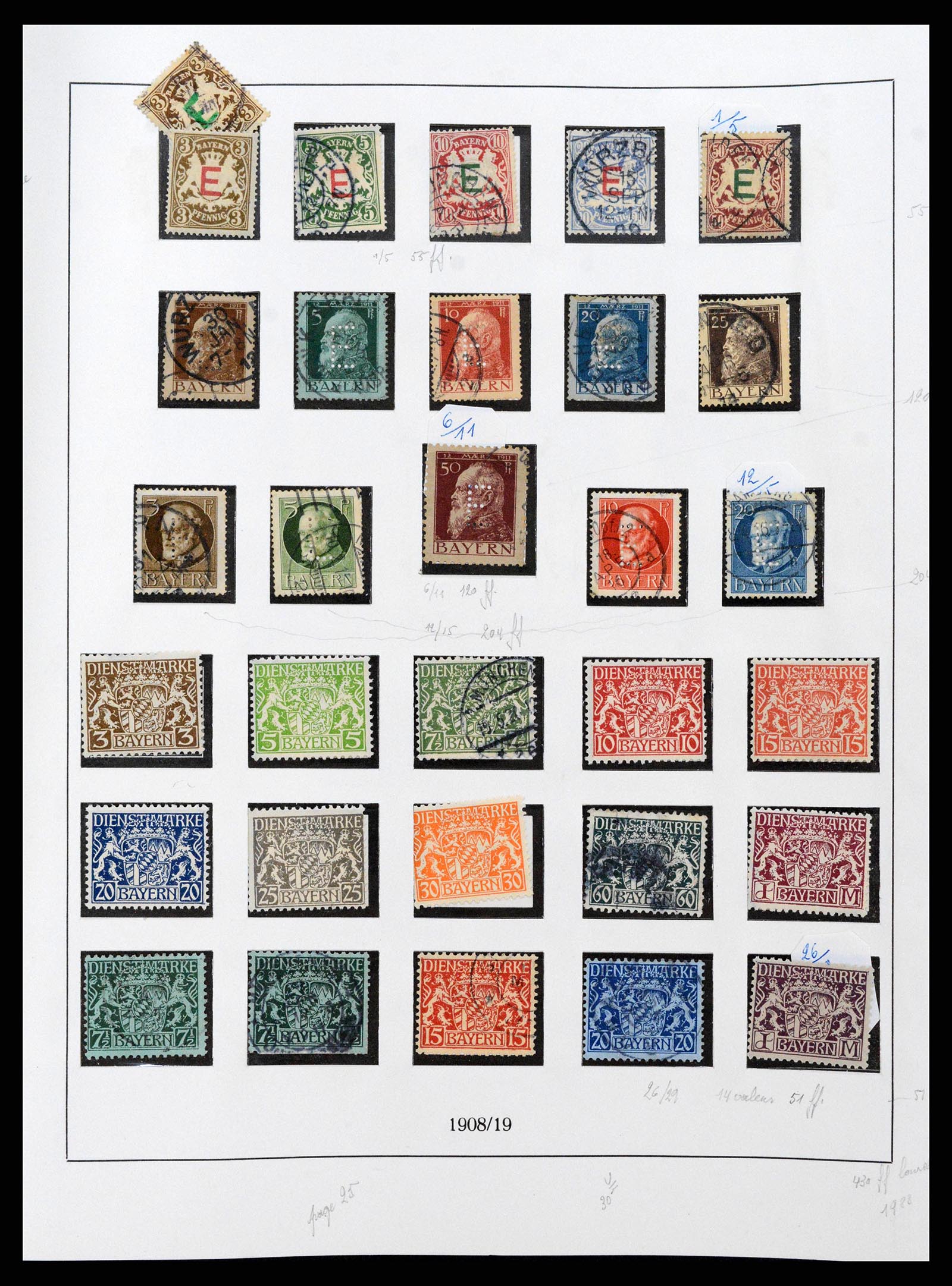 38675 0028 - Stamp collection 38675 Old German States 1850-1920.