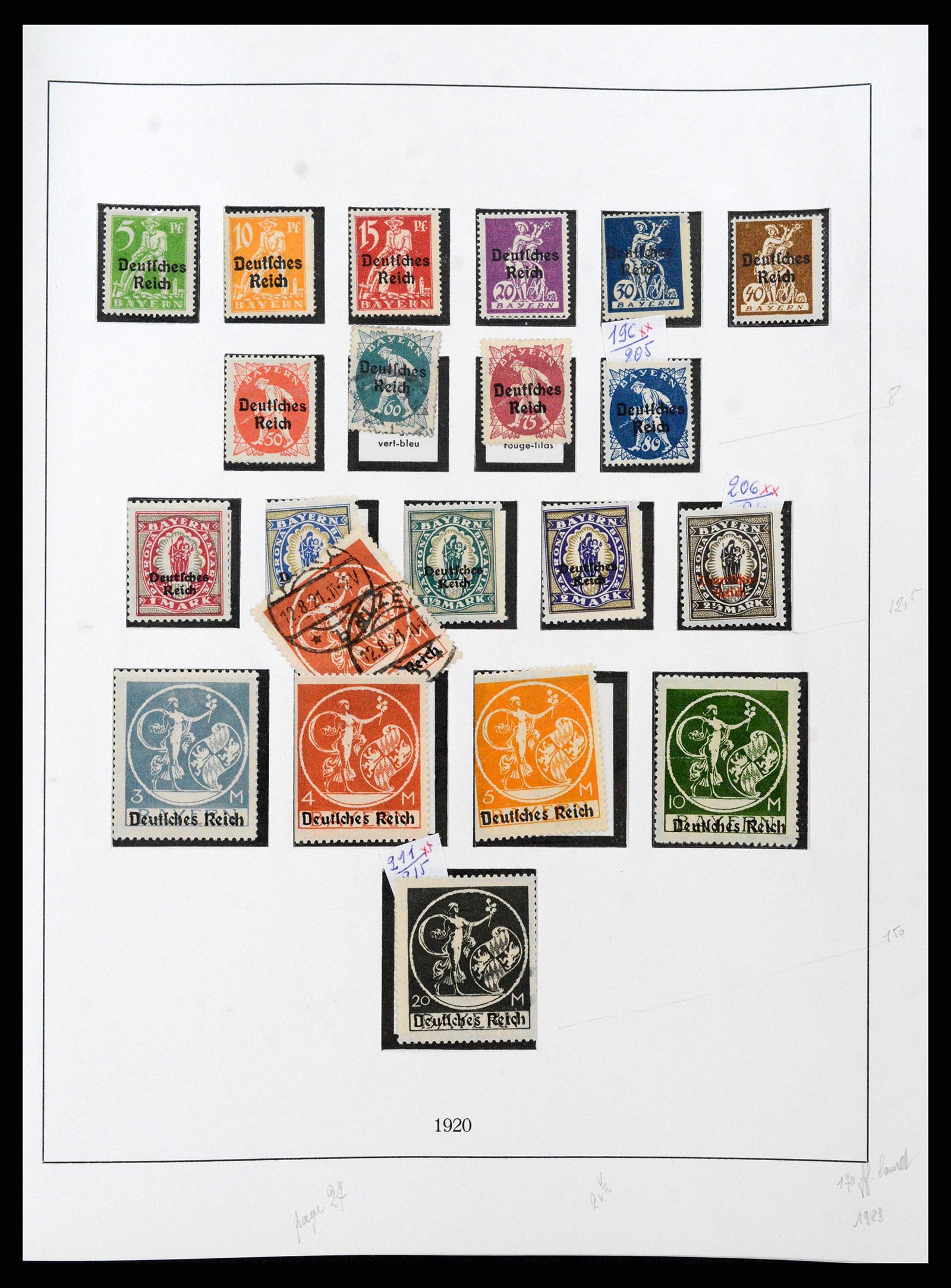 38675 0030 - Stamp collection 38675 Old German States 1850-1920.