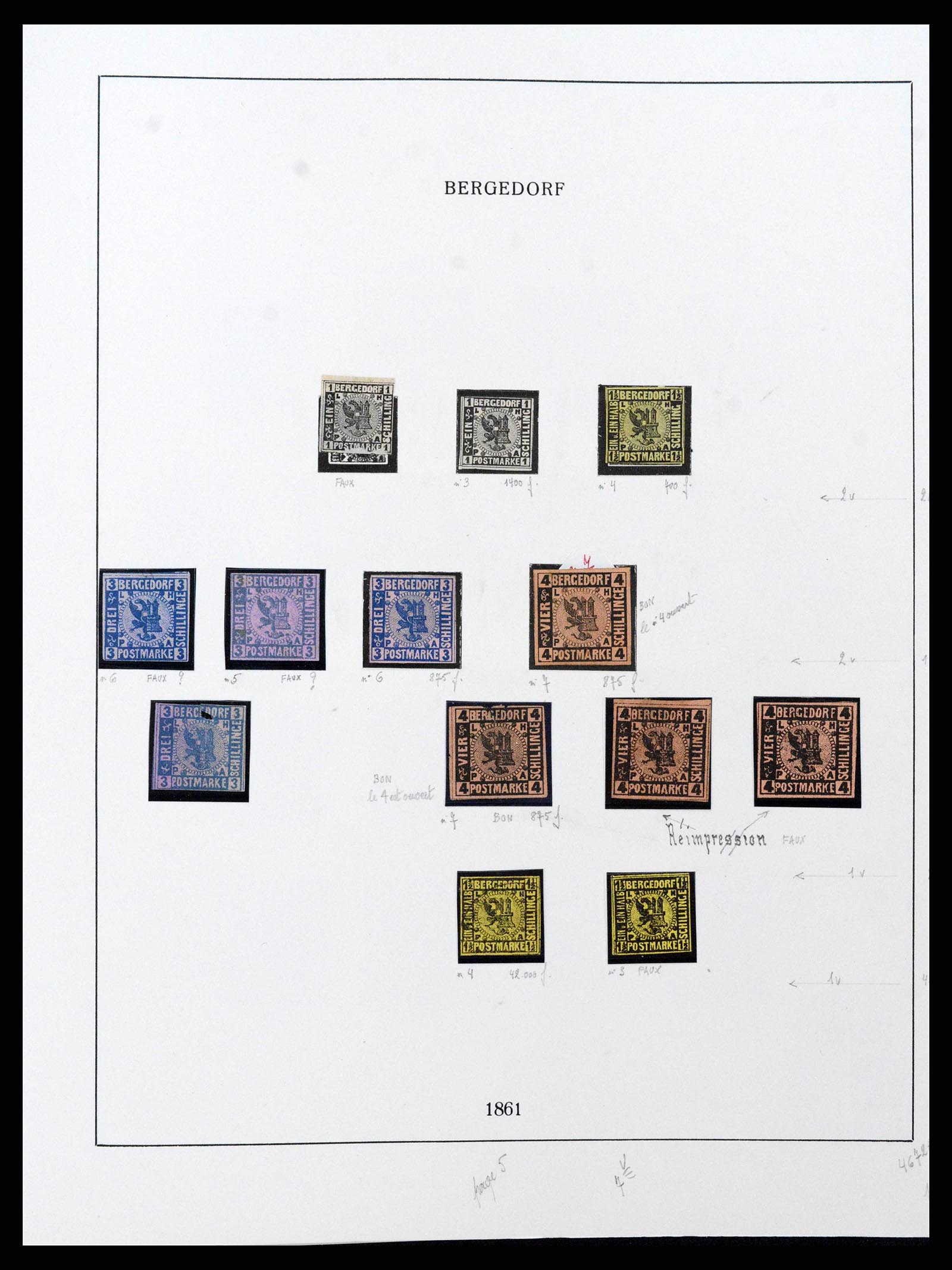 38675 0037 - Stamp collection 38675 Old German States 1850-1920.