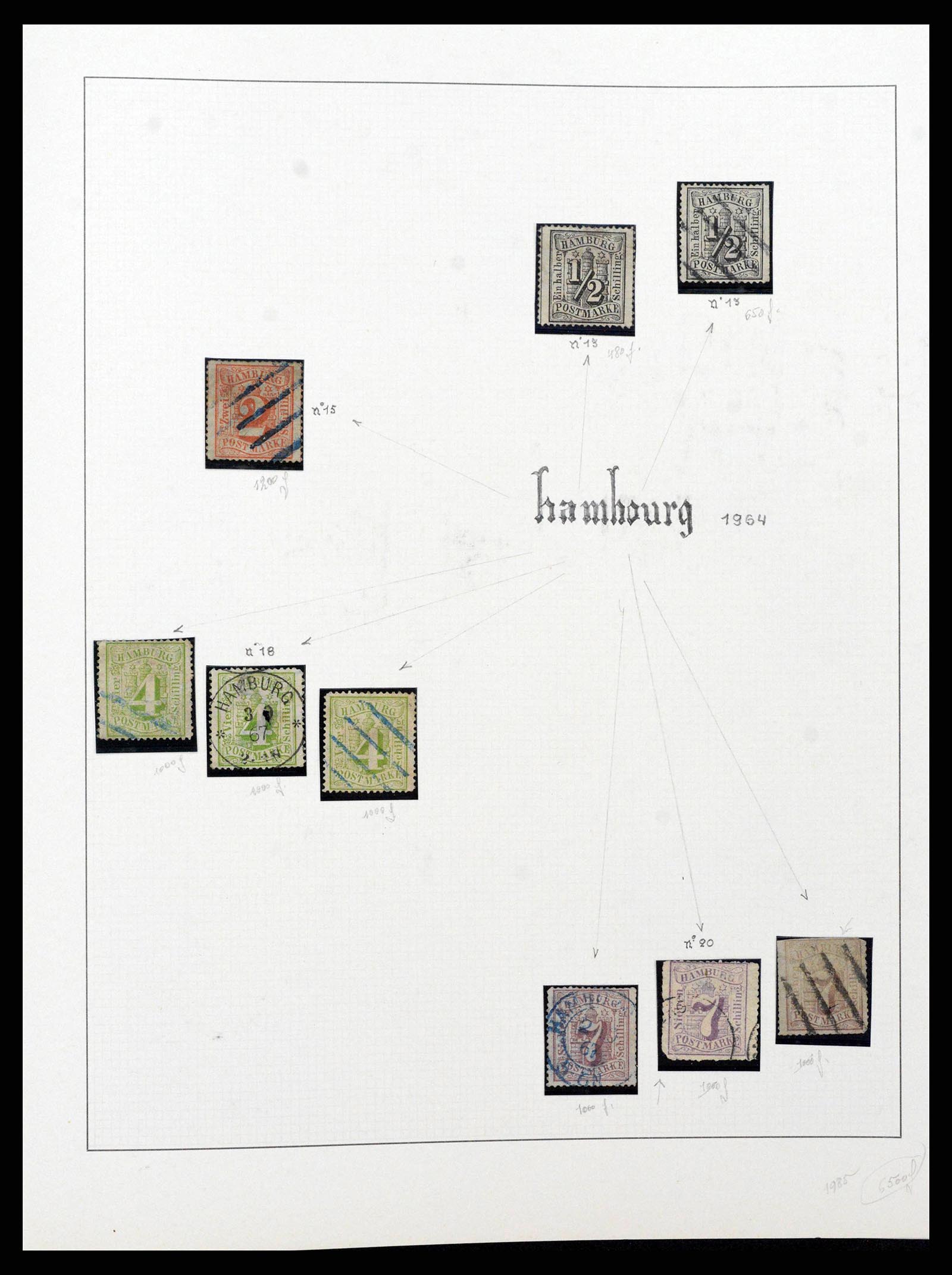 38675 0044 - Stamp collection 38675 Old German States 1850-1920.