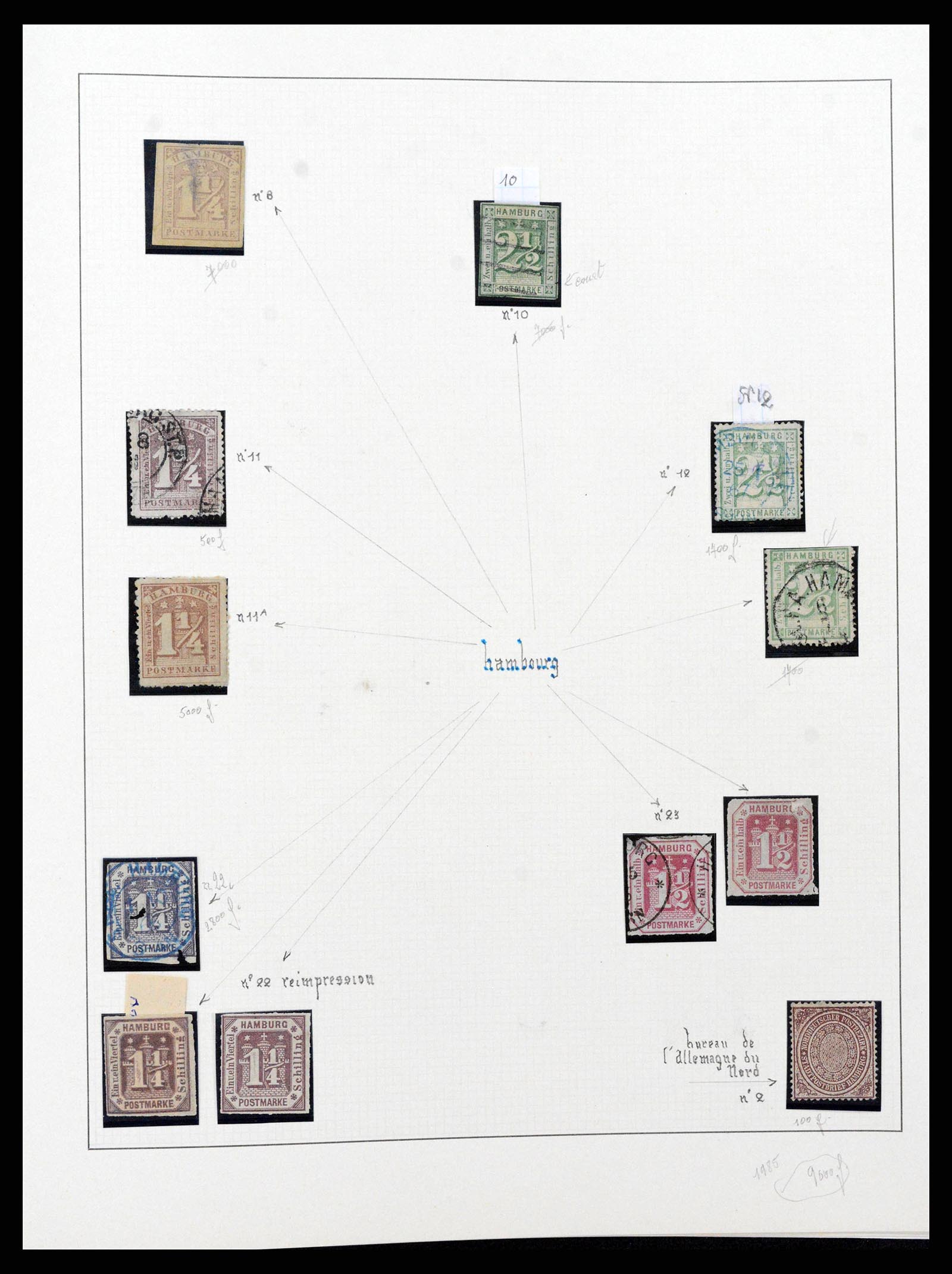 38675 0045 - Stamp collection 38675 Old German States 1850-1920.