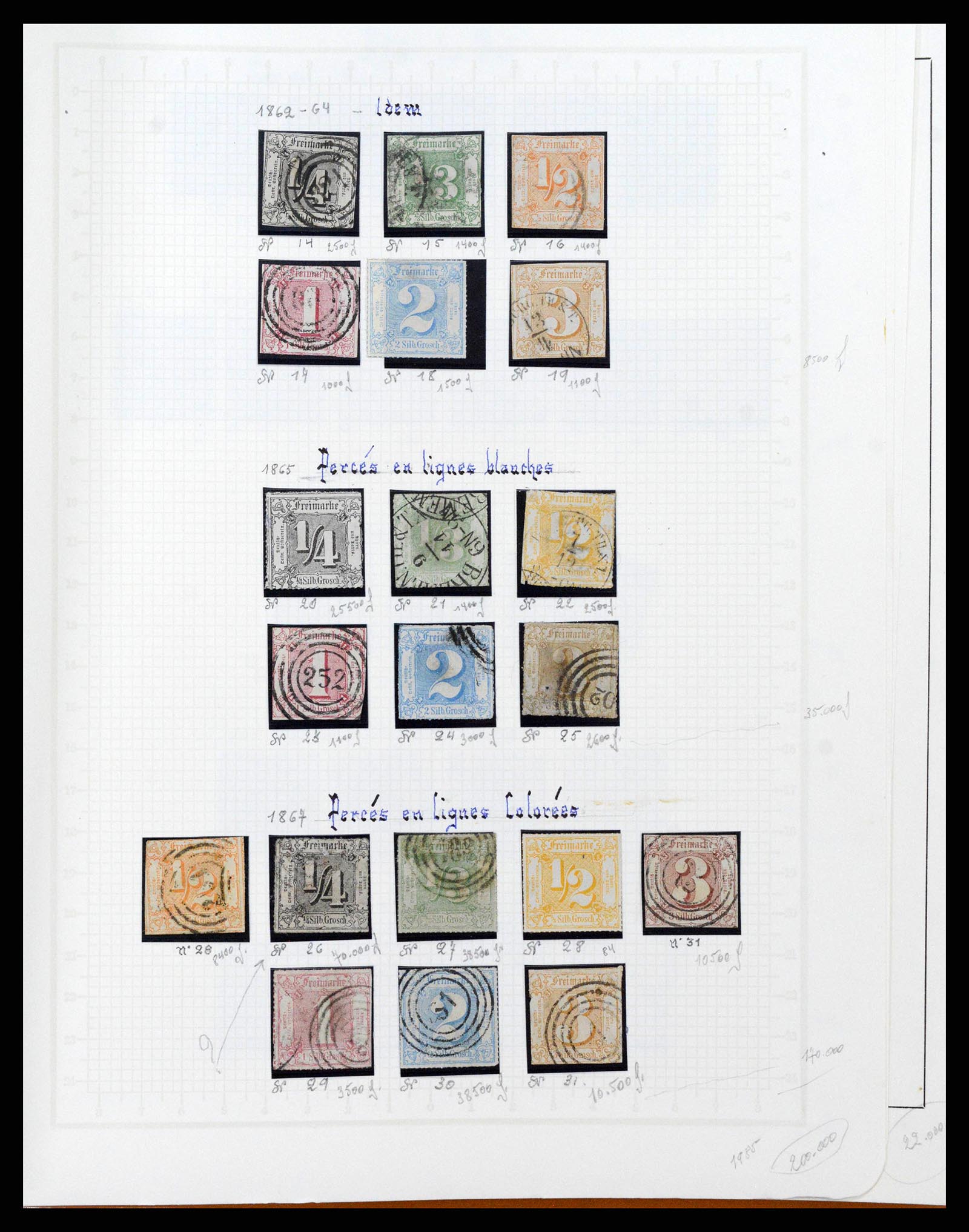 38675 0081 - Stamp collection 38675 Old German States 1850-1920.