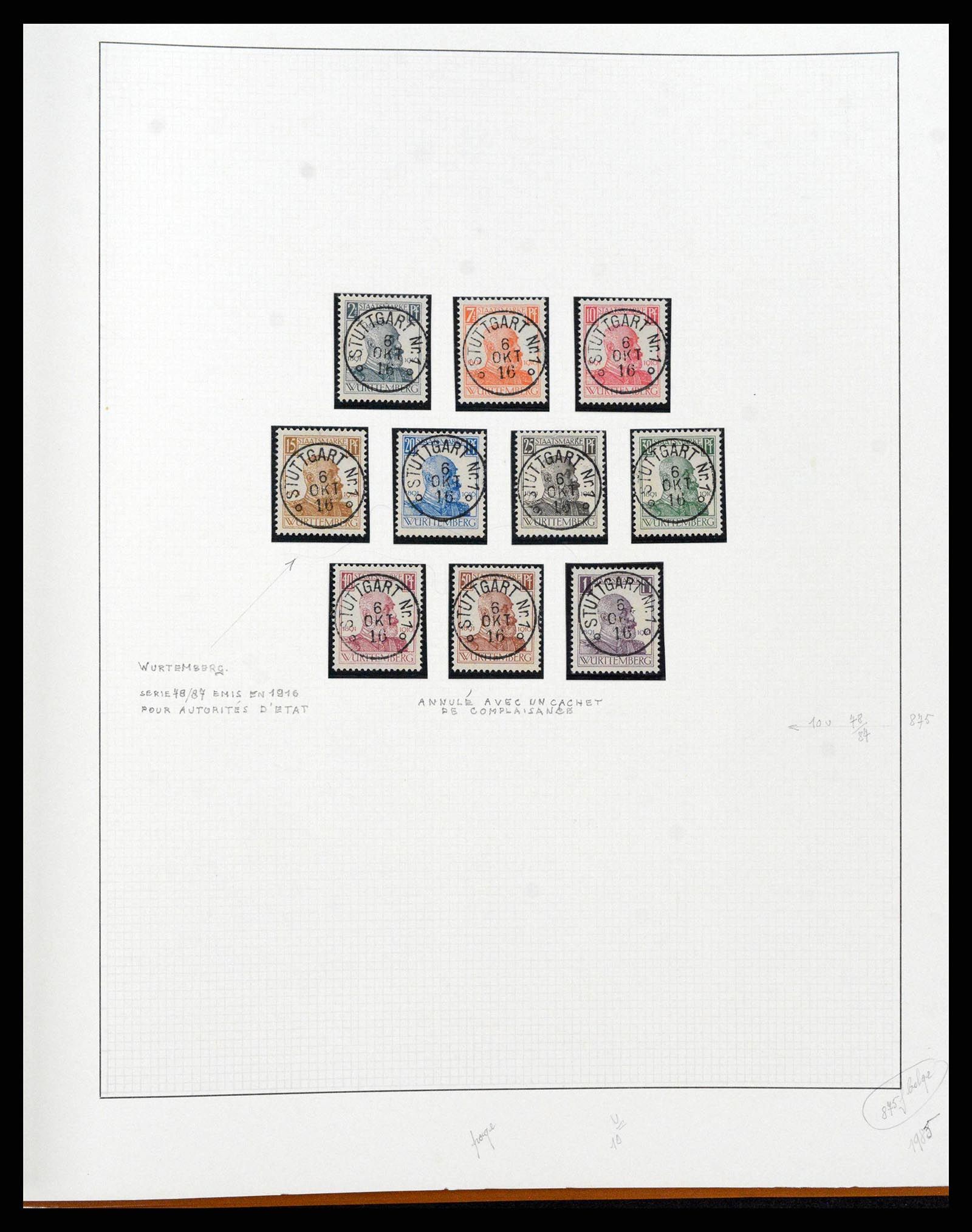 38675 0094 - Stamp collection 38675 Old German States 1850-1920.