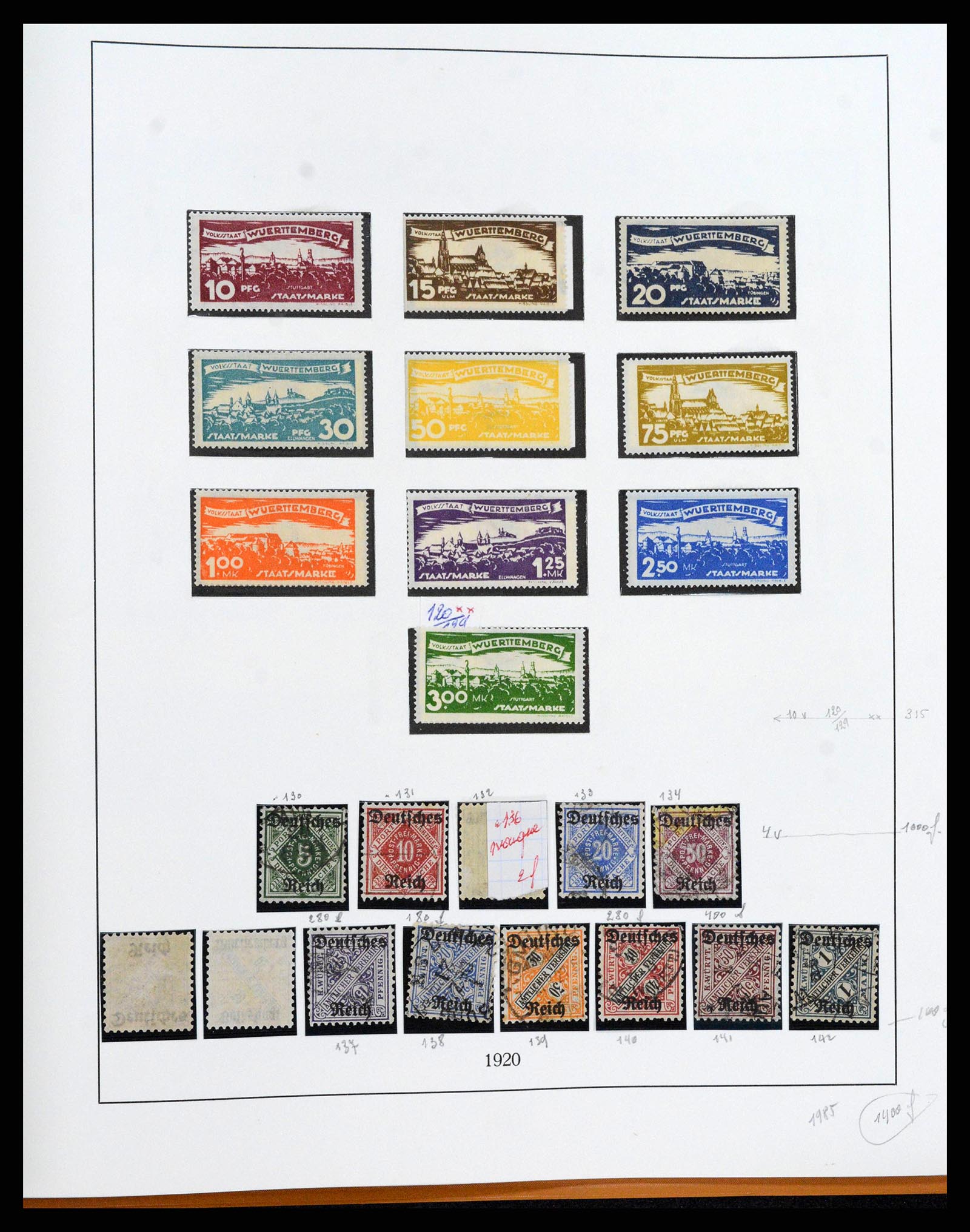 38675 0100 - Stamp collection 38675 Old German States 1850-1920.