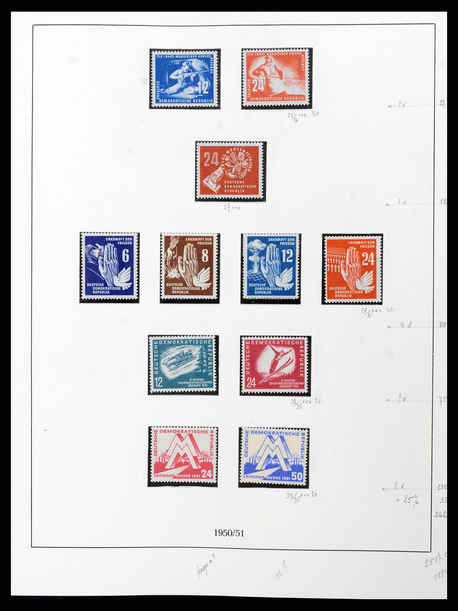 38678 0005 - Postzegelverzameling 38678 DDR 1949-1971.