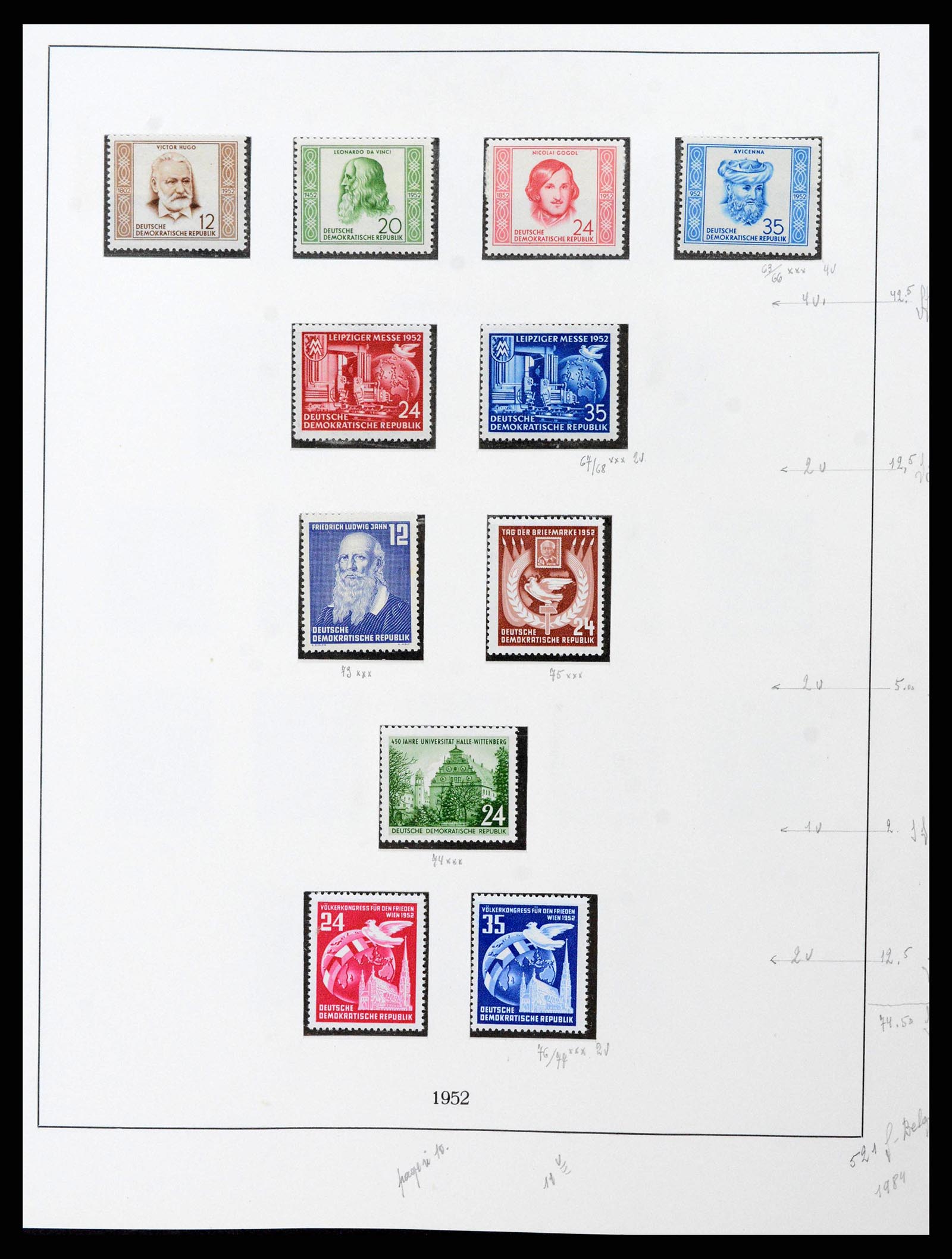38678 0010 - Postzegelverzameling 38678 DDR 1949-1971.