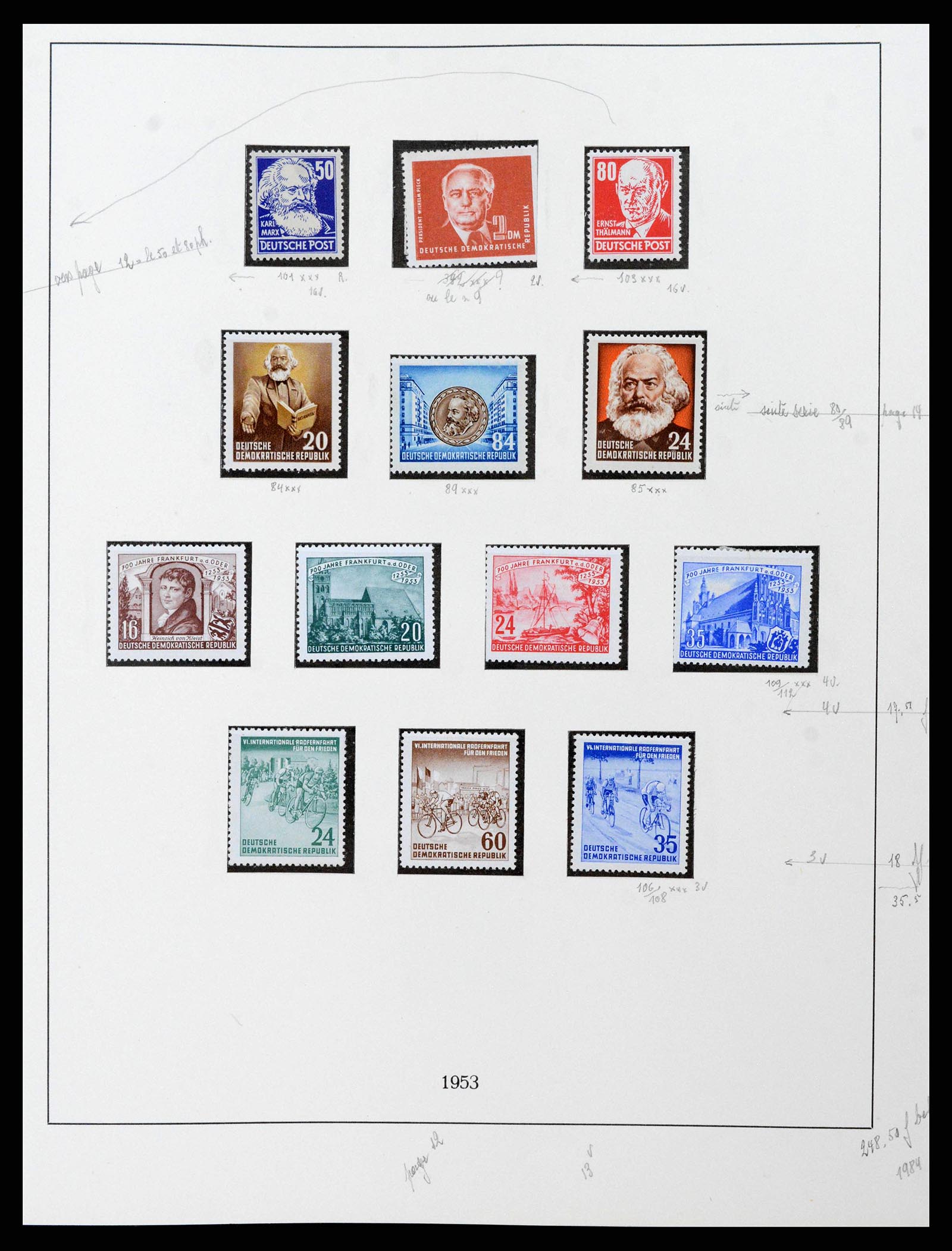 38678 0012 - Stamp collection 38678 GDR 1949-1971.