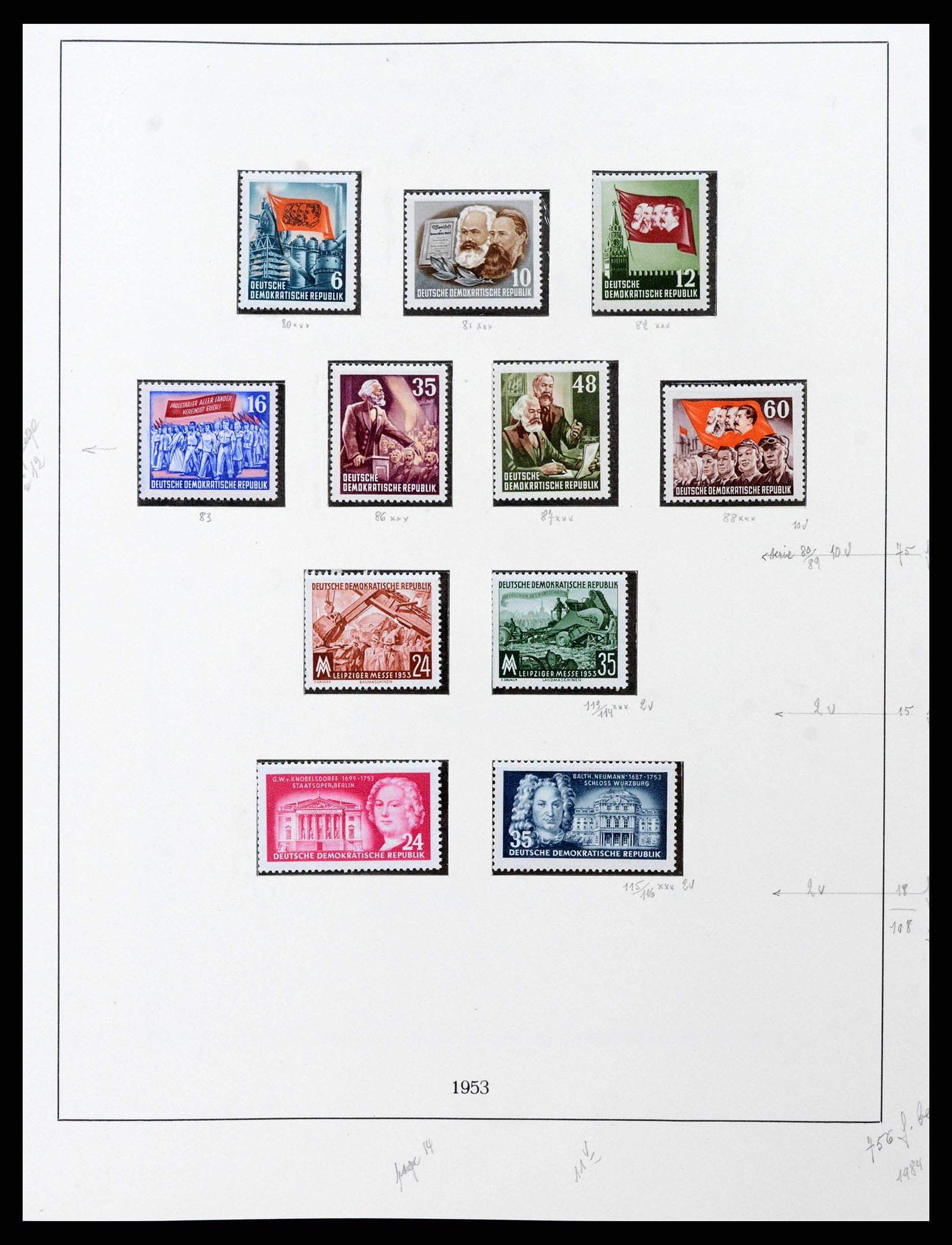38678 0014 - Postzegelverzameling 38678 DDR 1949-1971.