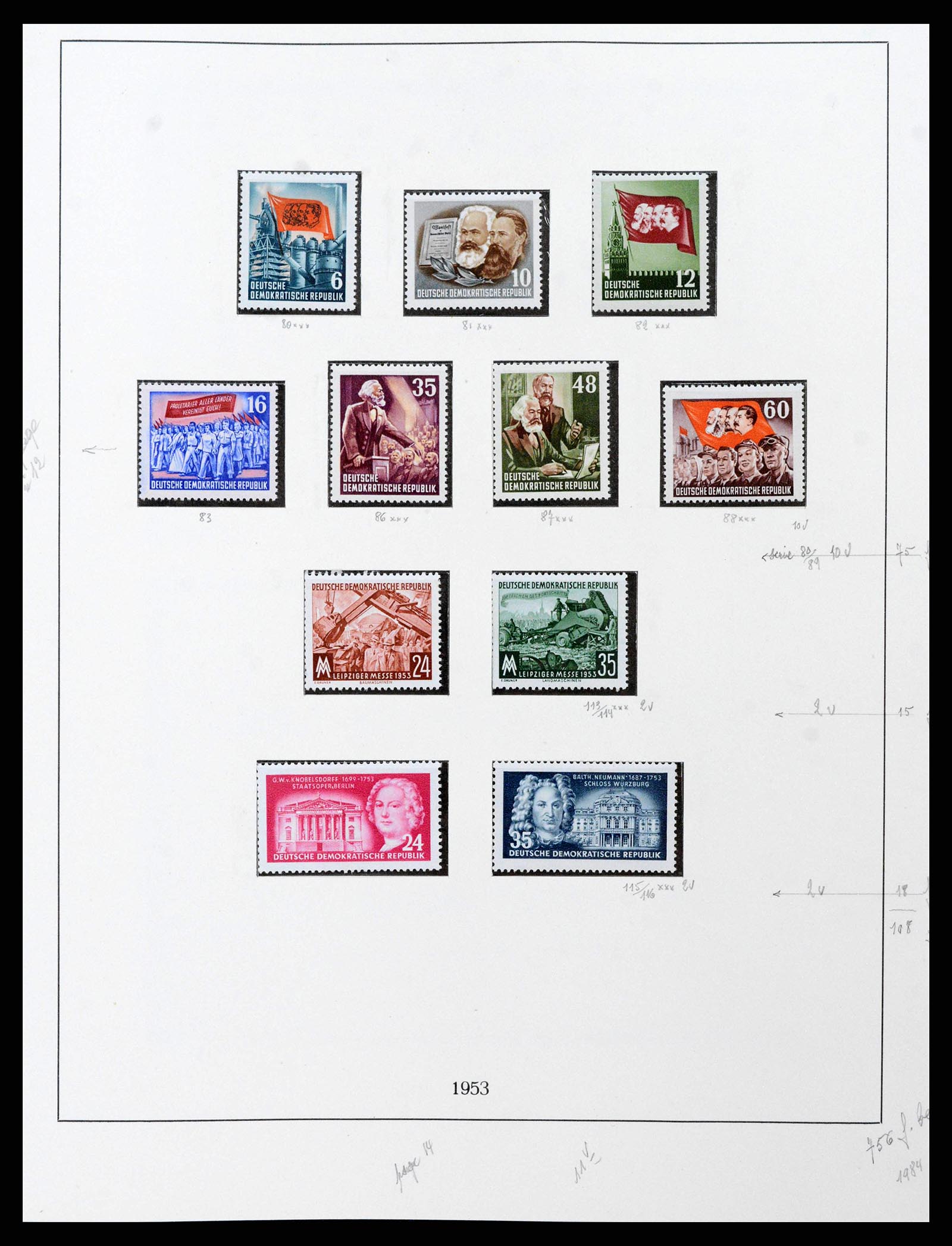 38678 0014 - Stamp collection 38678 GDR 1949-1971.