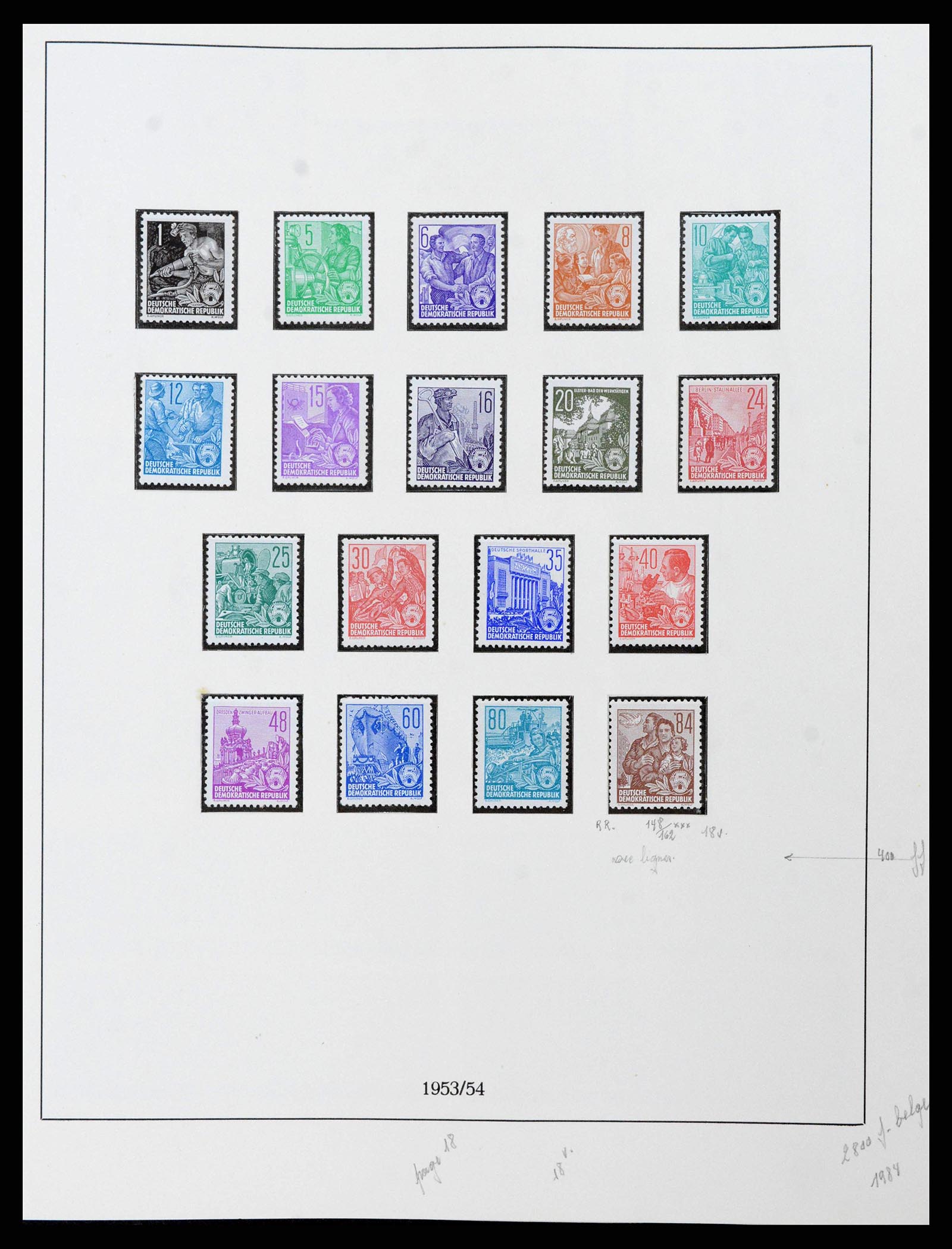 38678 0018 - Postzegelverzameling 38678 DDR 1949-1971.