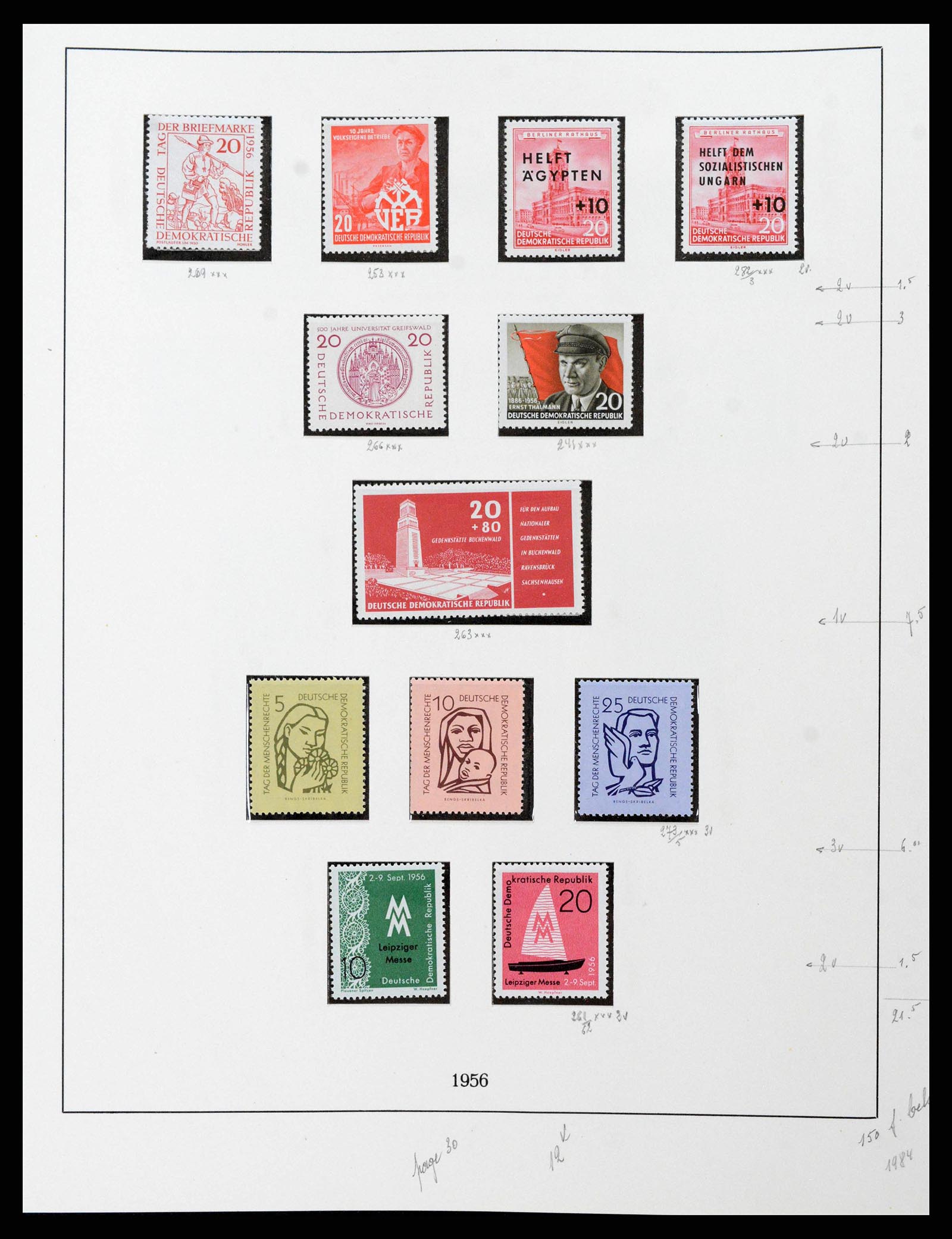 38678 0034 - Postzegelverzameling 38678 DDR 1949-1971.
