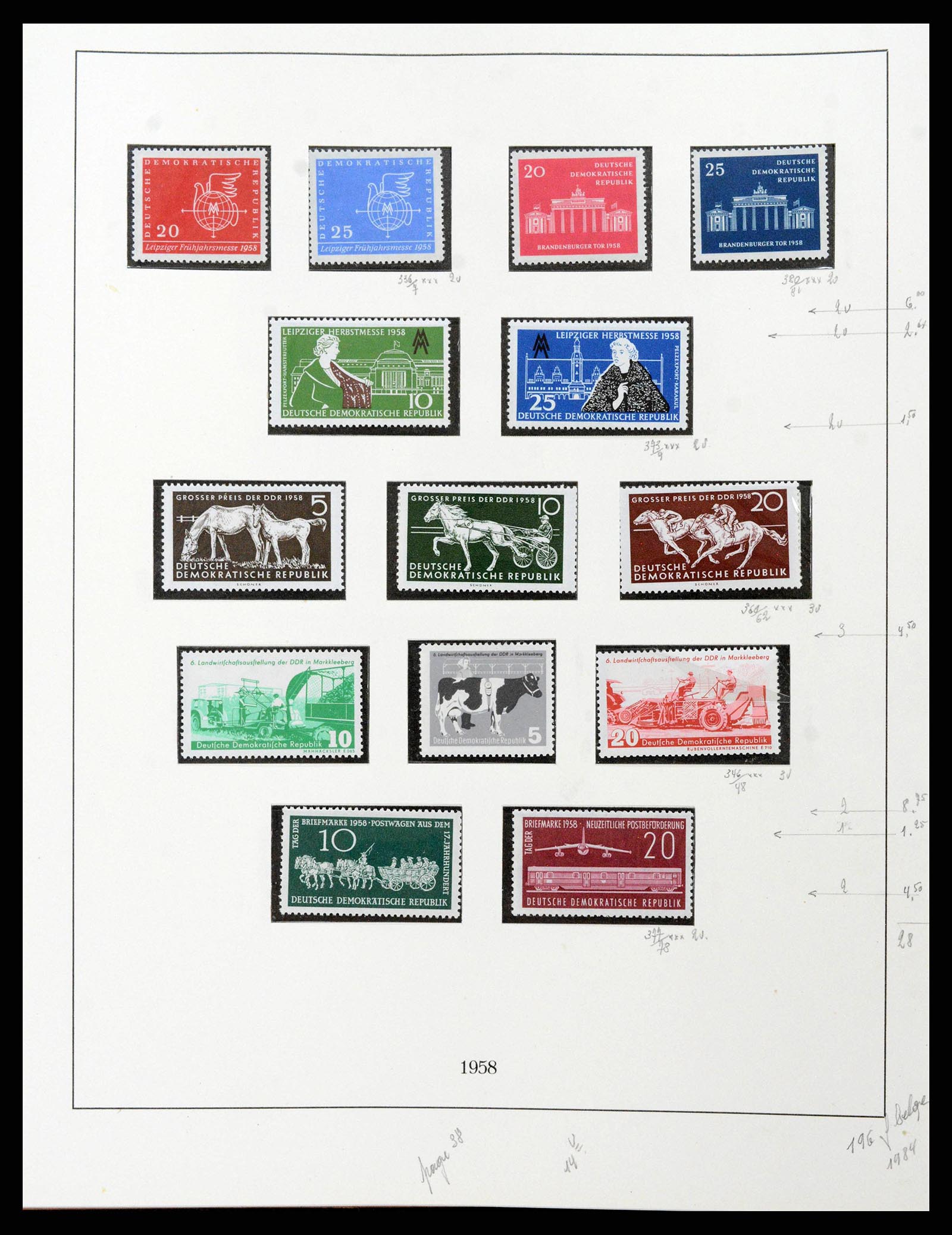 38678 0042 - Postzegelverzameling 38678 DDR 1949-1971.