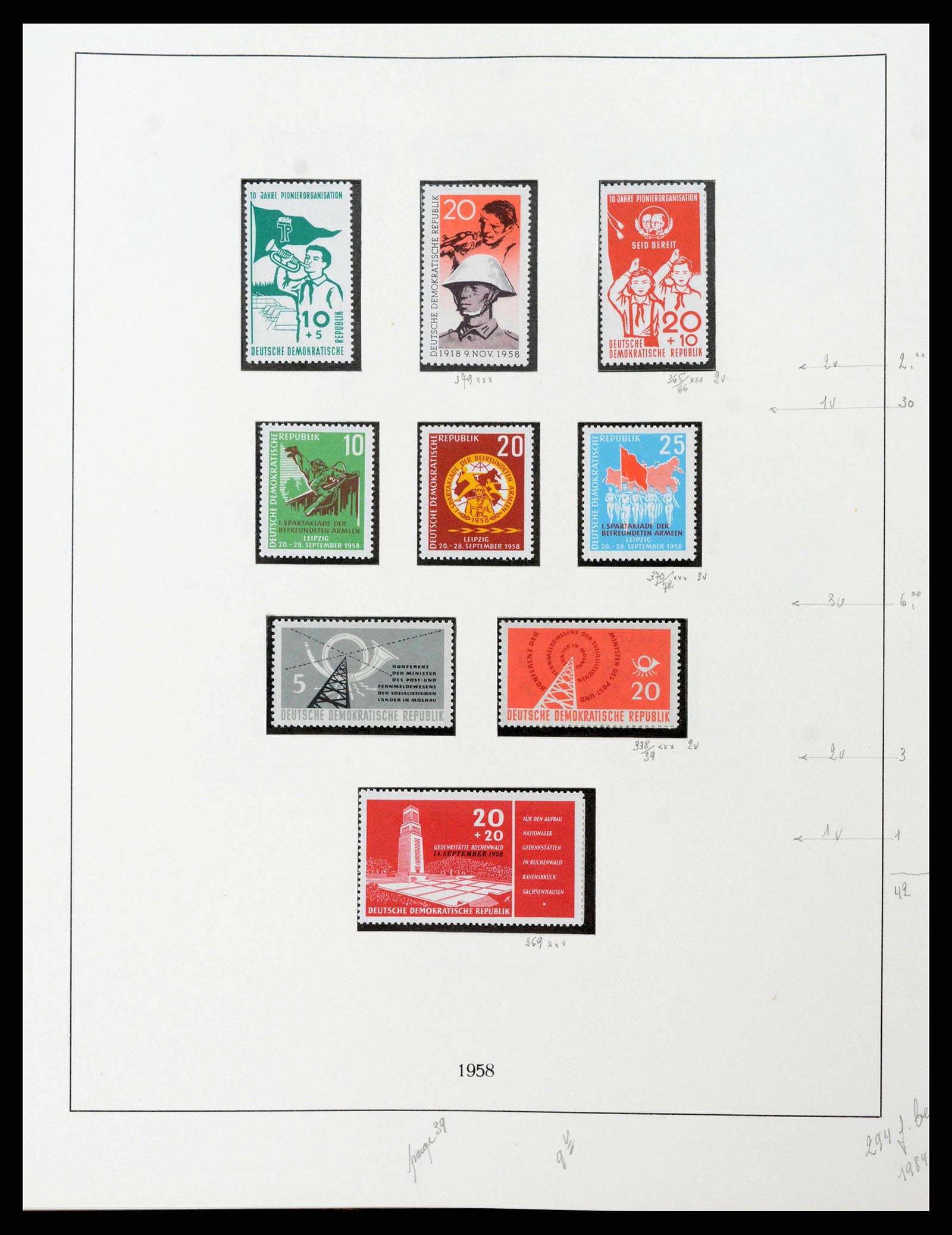38678 0043 - Postzegelverzameling 38678 DDR 1949-1971.
