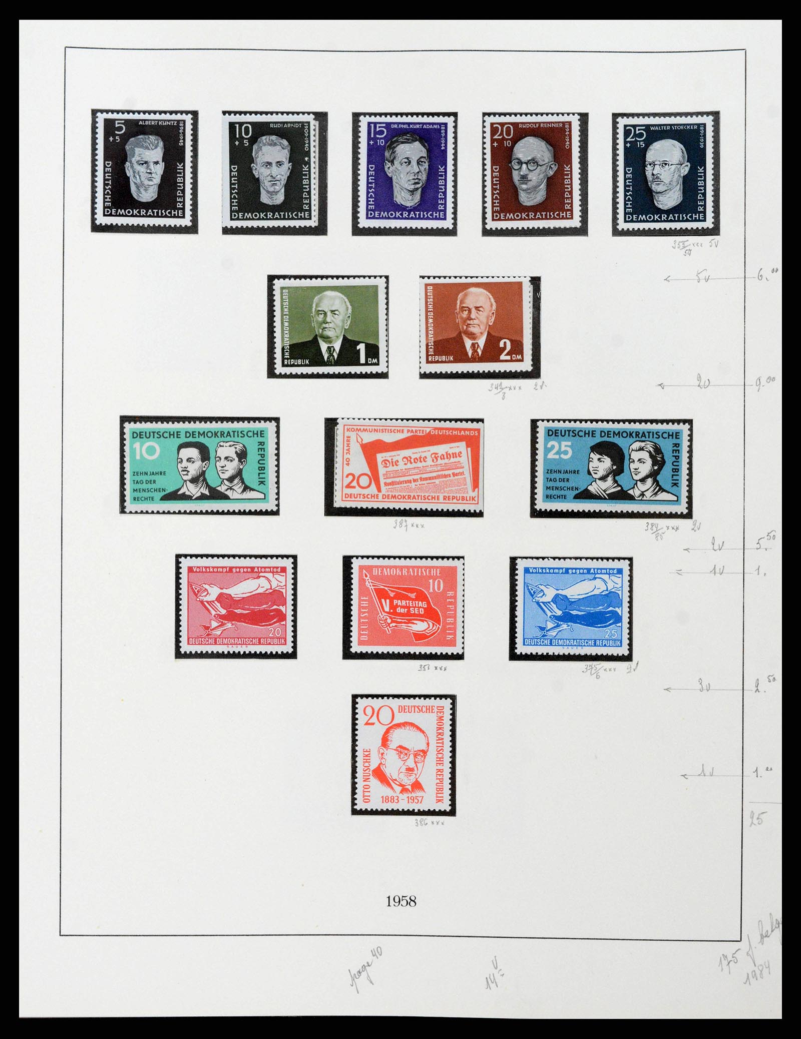 38678 0044 - Postzegelverzameling 38678 DDR 1949-1971.