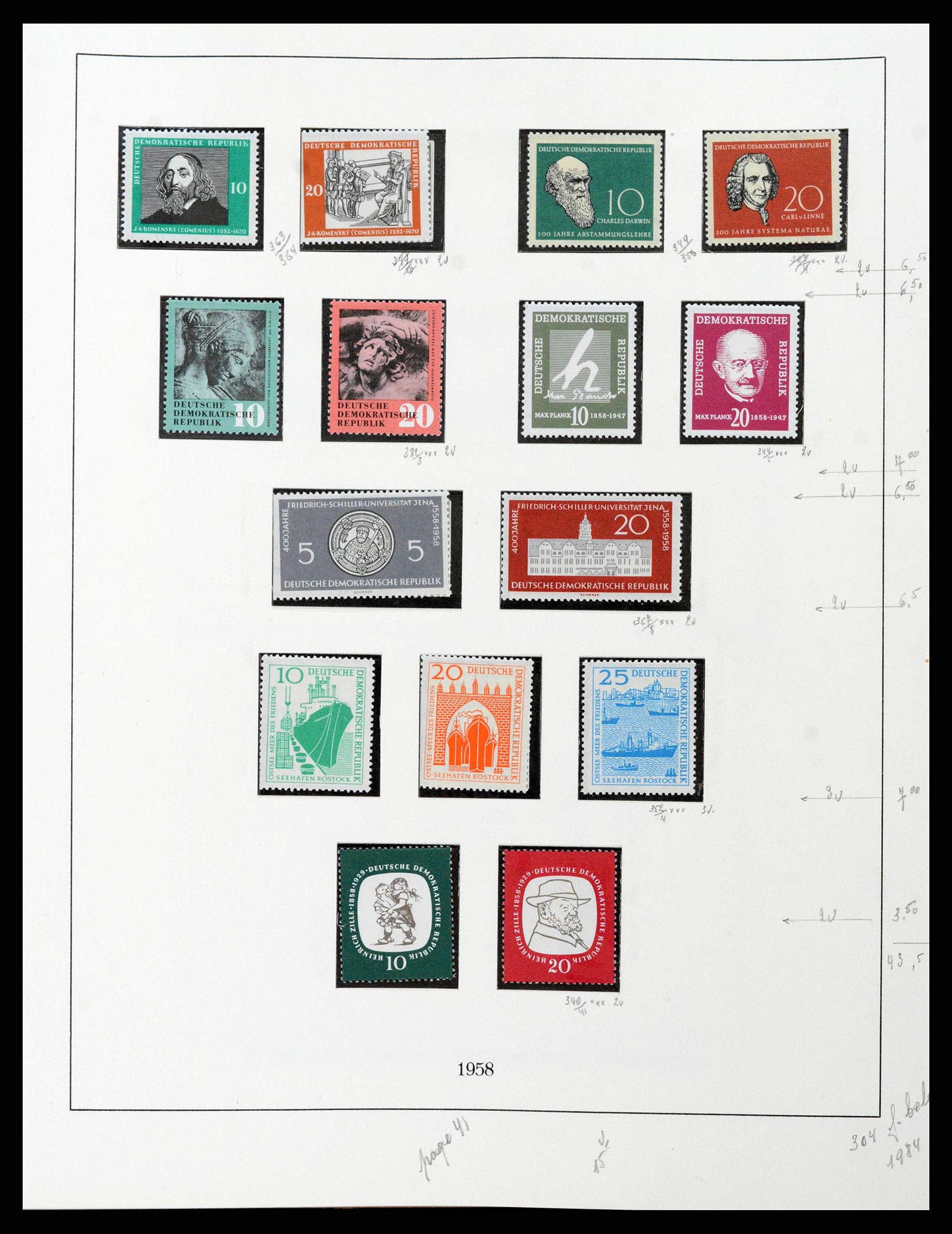 38678 0045 - Postzegelverzameling 38678 DDR 1949-1971.