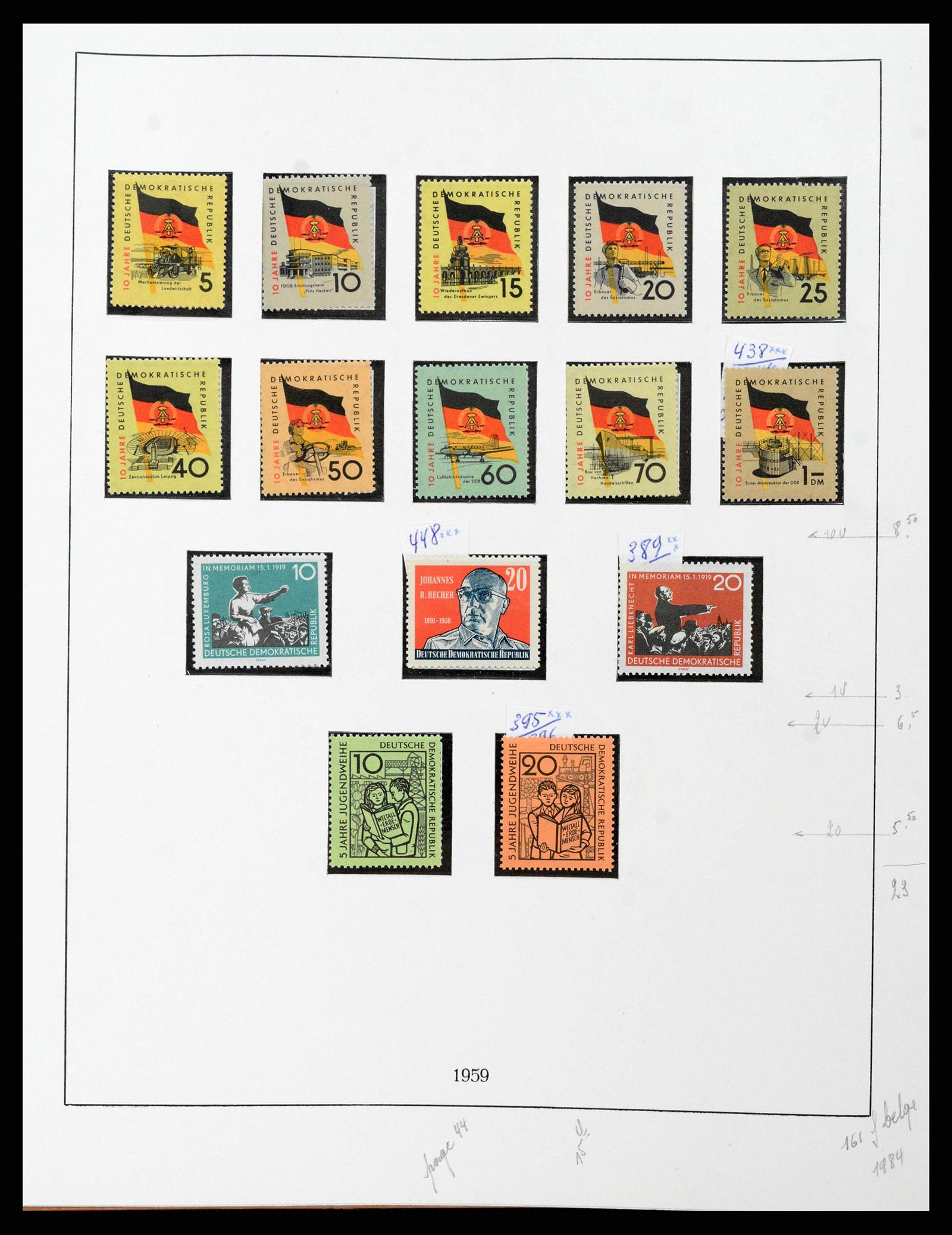 38678 0048 - Postzegelverzameling 38678 DDR 1949-1971.