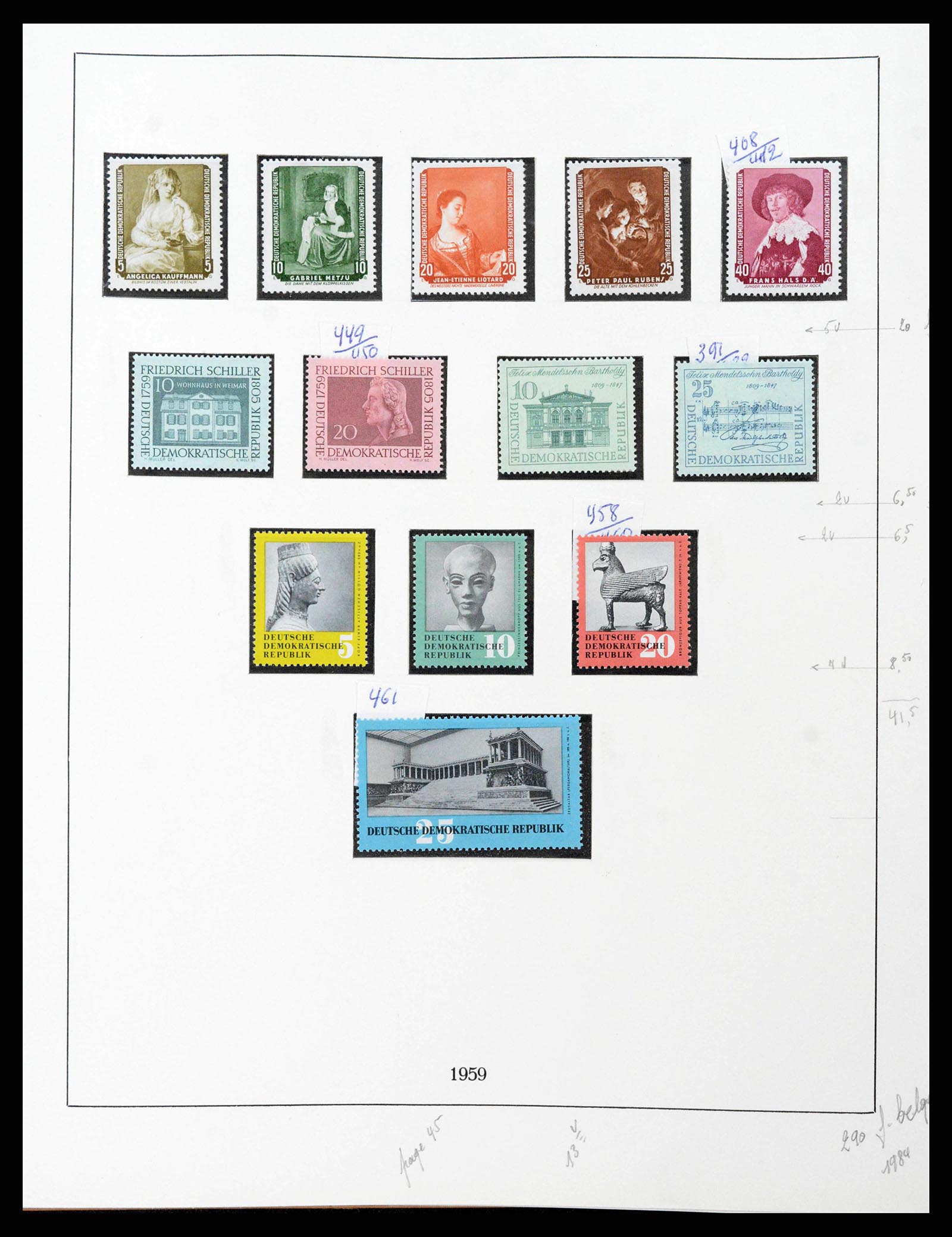 38678 0049 - Postzegelverzameling 38678 DDR 1949-1971.