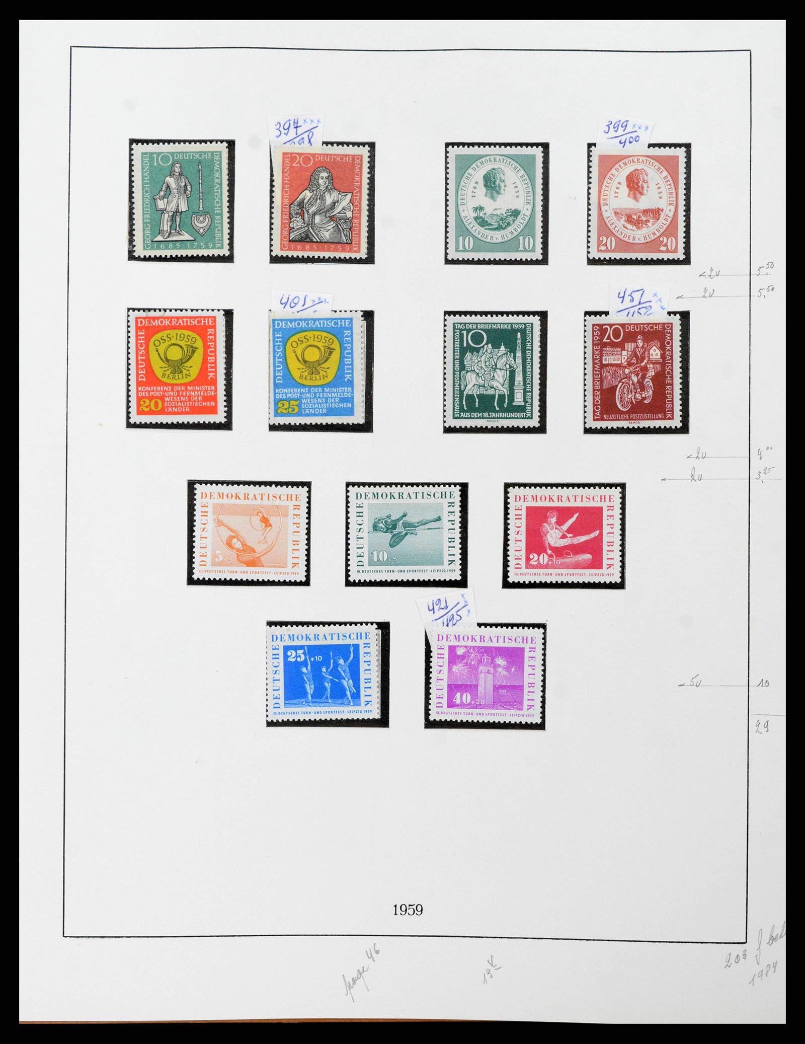 38678 0050 - Postzegelverzameling 38678 DDR 1949-1971.