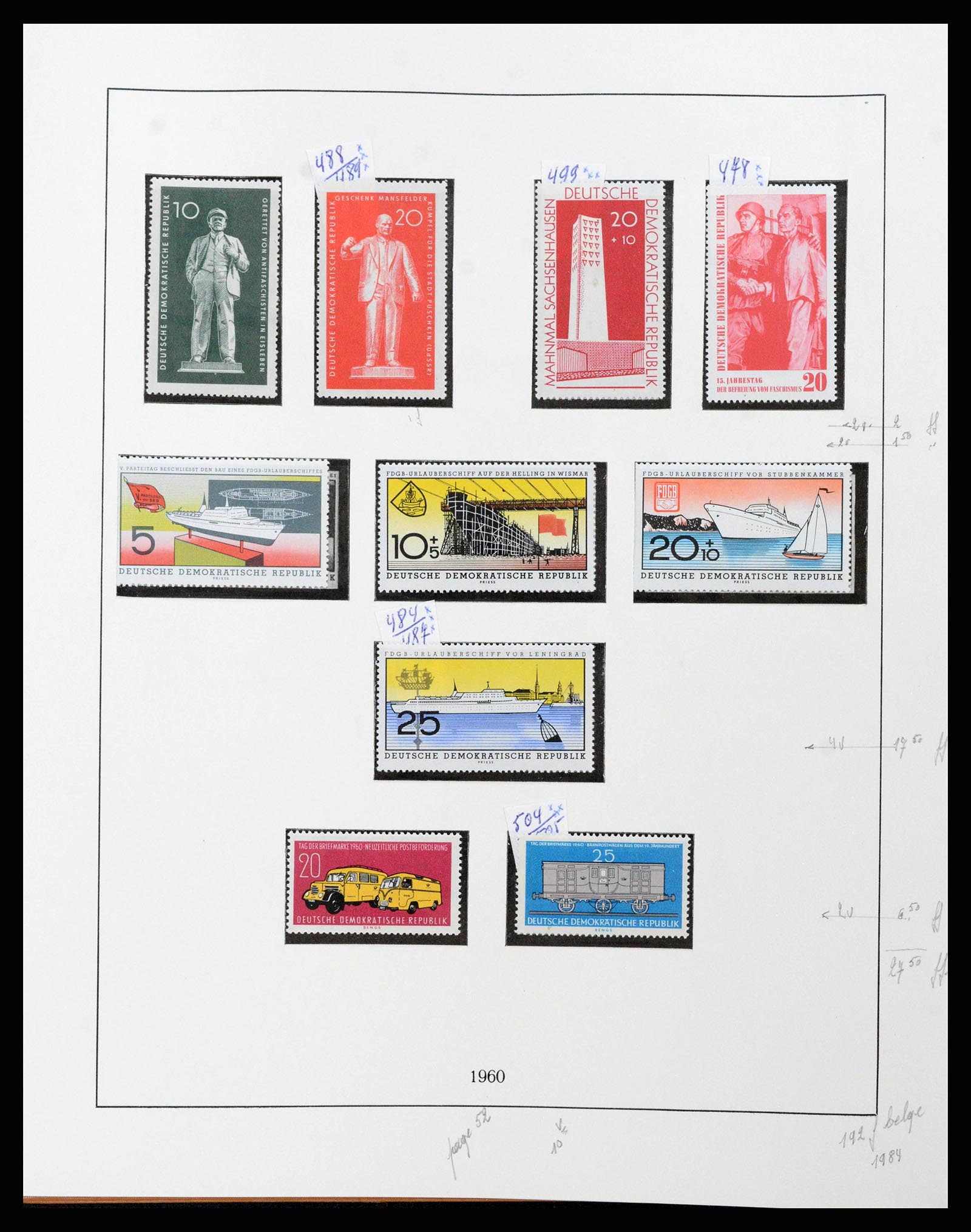 38678 0057 - Postzegelverzameling 38678 DDR 1949-1971.