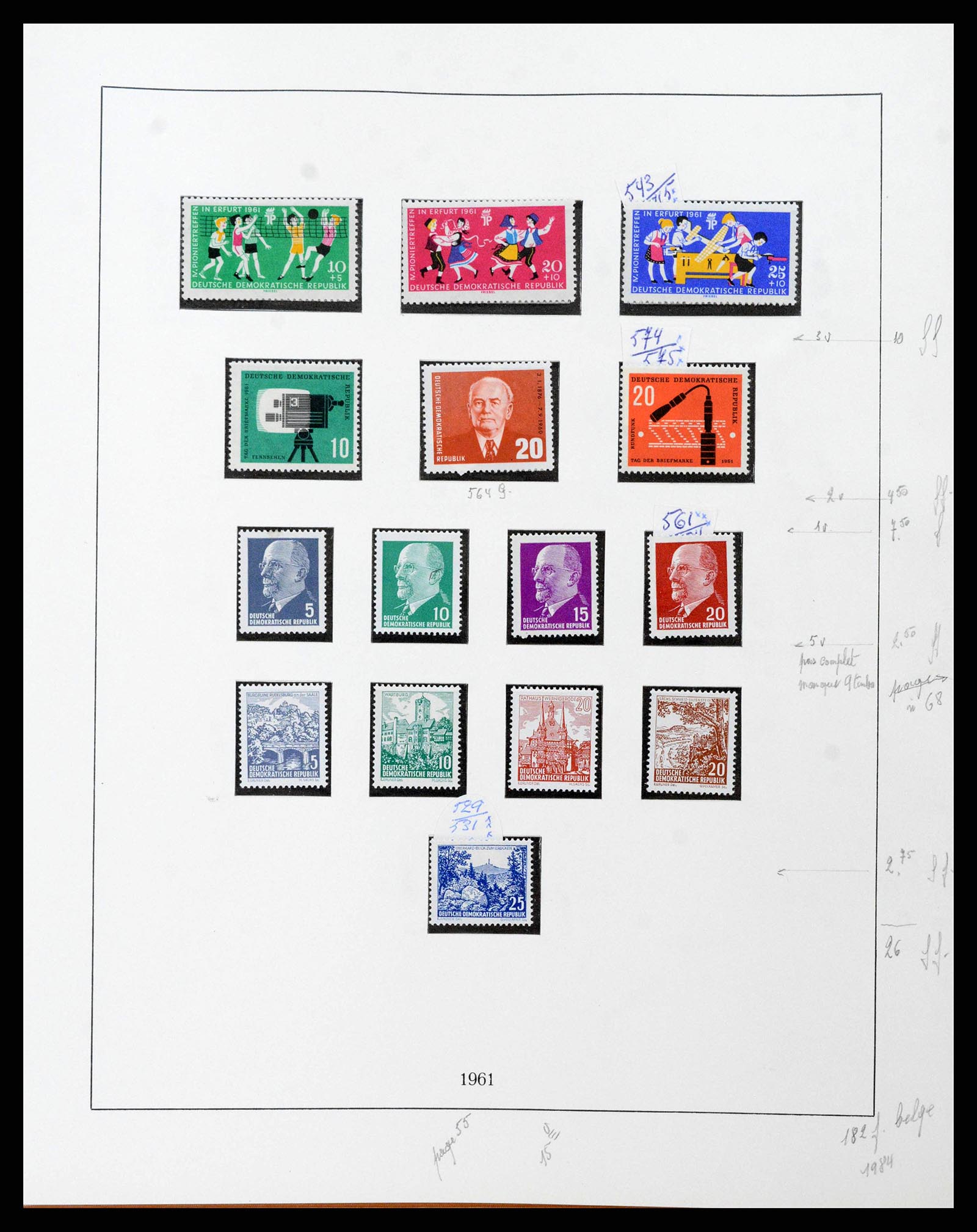 38678 0060 - Postzegelverzameling 38678 DDR 1949-1971.