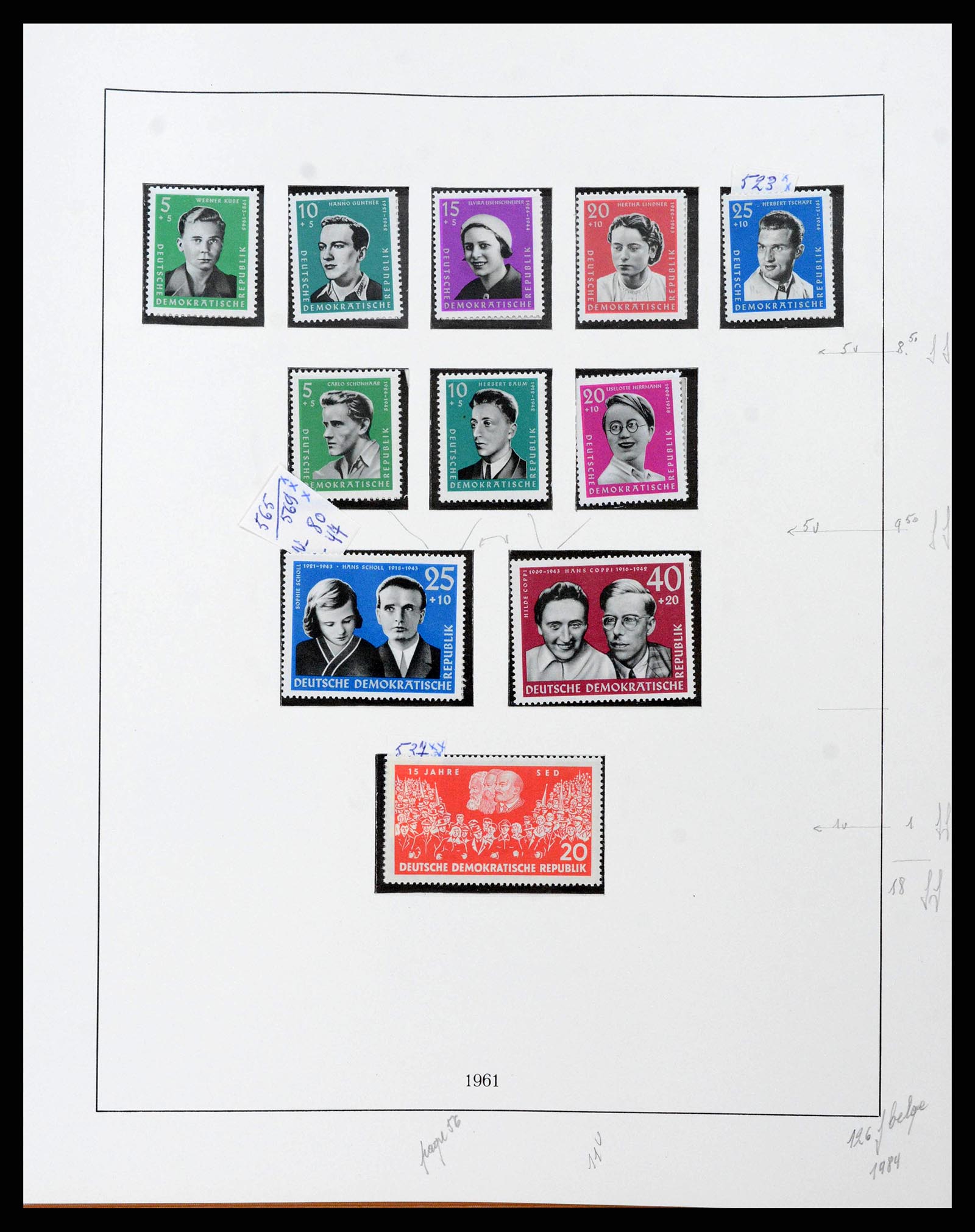 38678 0061 - Postzegelverzameling 38678 DDR 1949-1971.