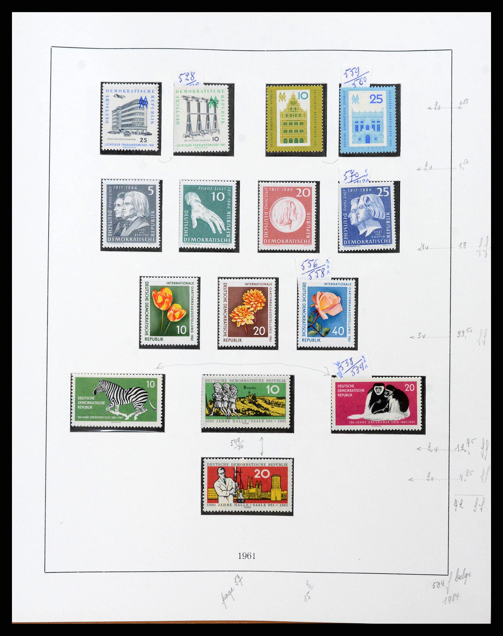 38678 0062 - Postzegelverzameling 38678 DDR 1949-1971.