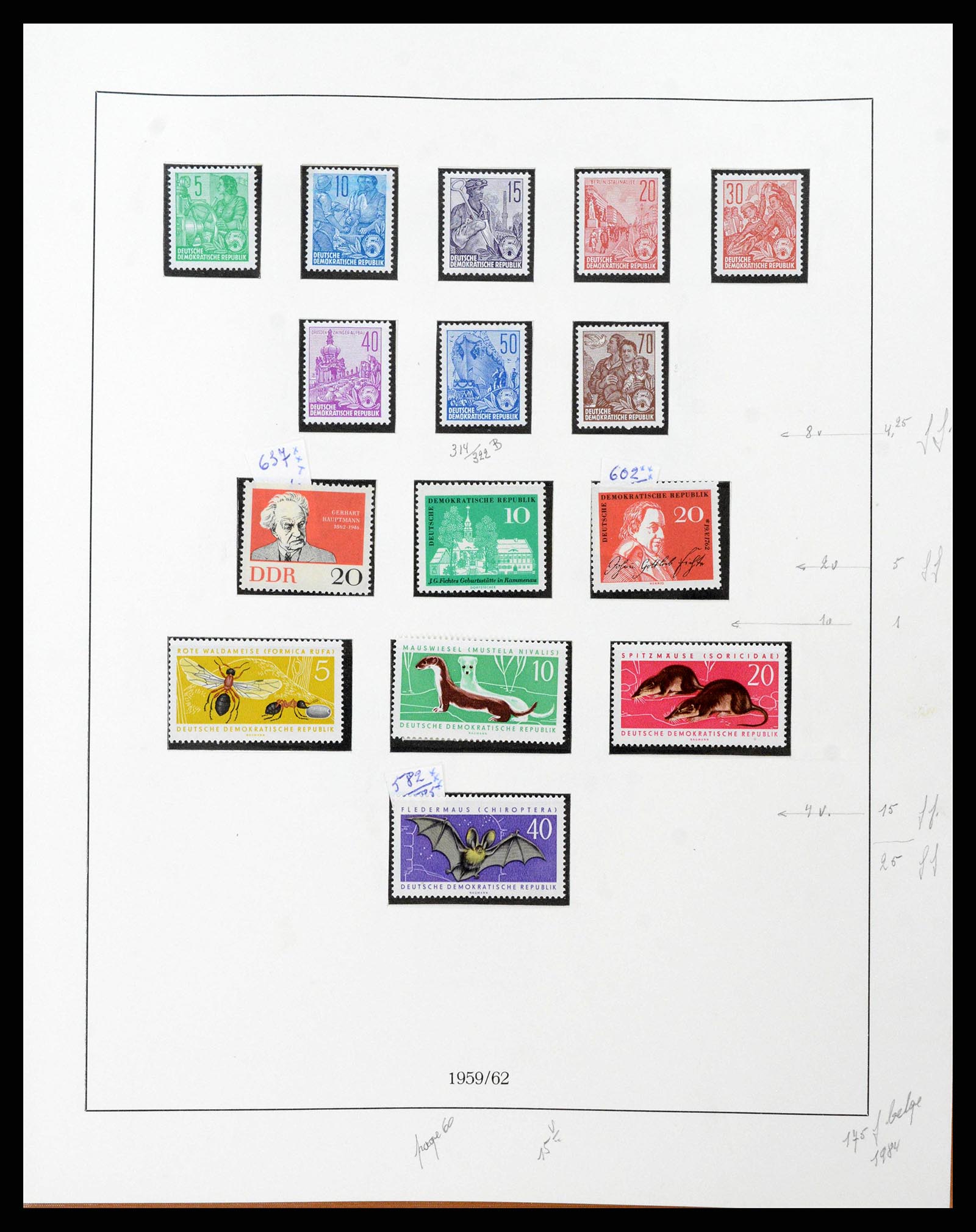 38678 0065 - Postzegelverzameling 38678 DDR 1949-1971.