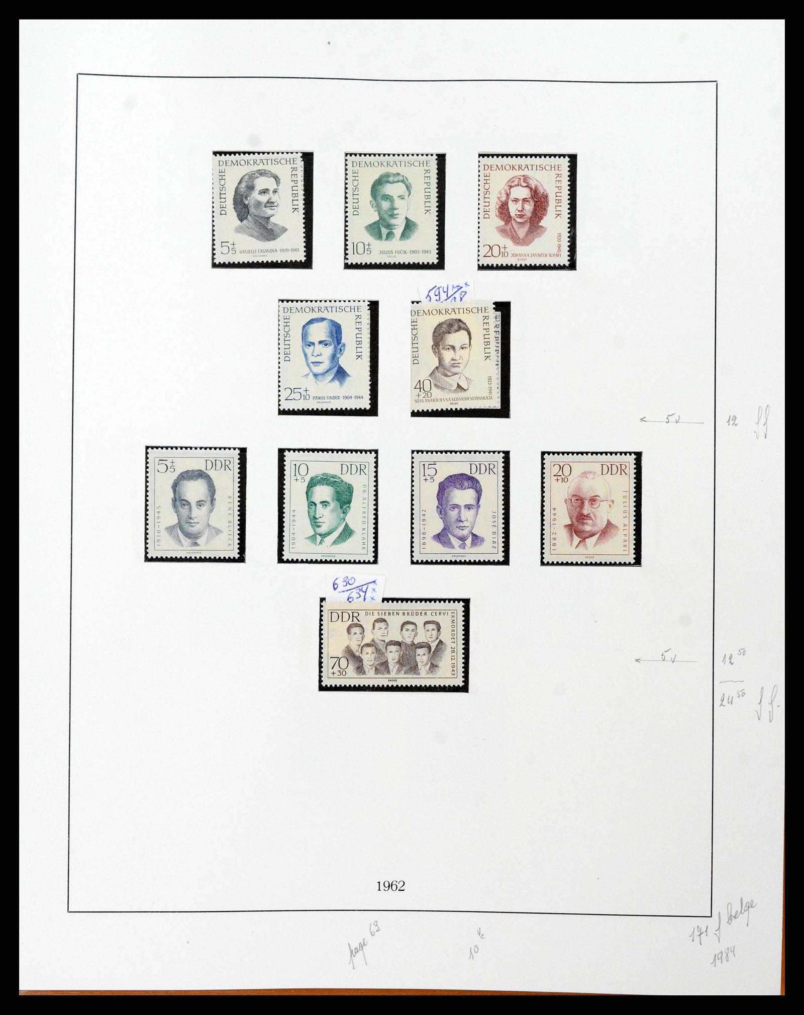 38678 0068 - Postzegelverzameling 38678 DDR 1949-1971.
