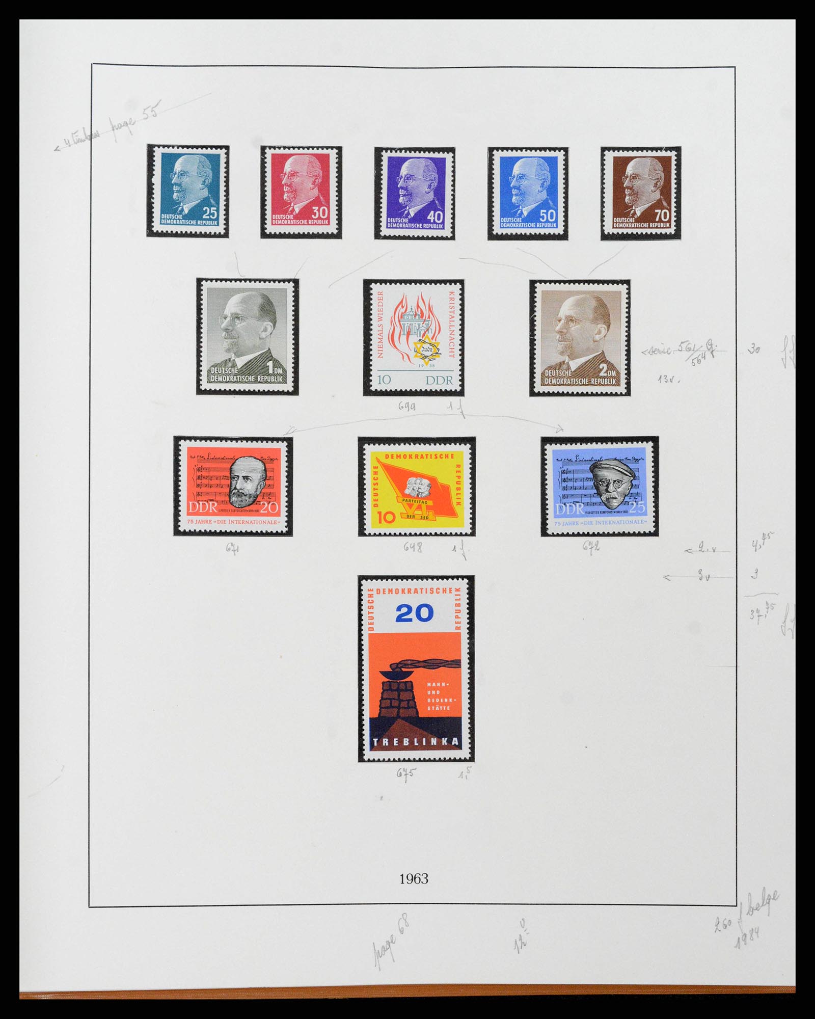 38678 0073 - Postzegelverzameling 38678 DDR 1949-1971.