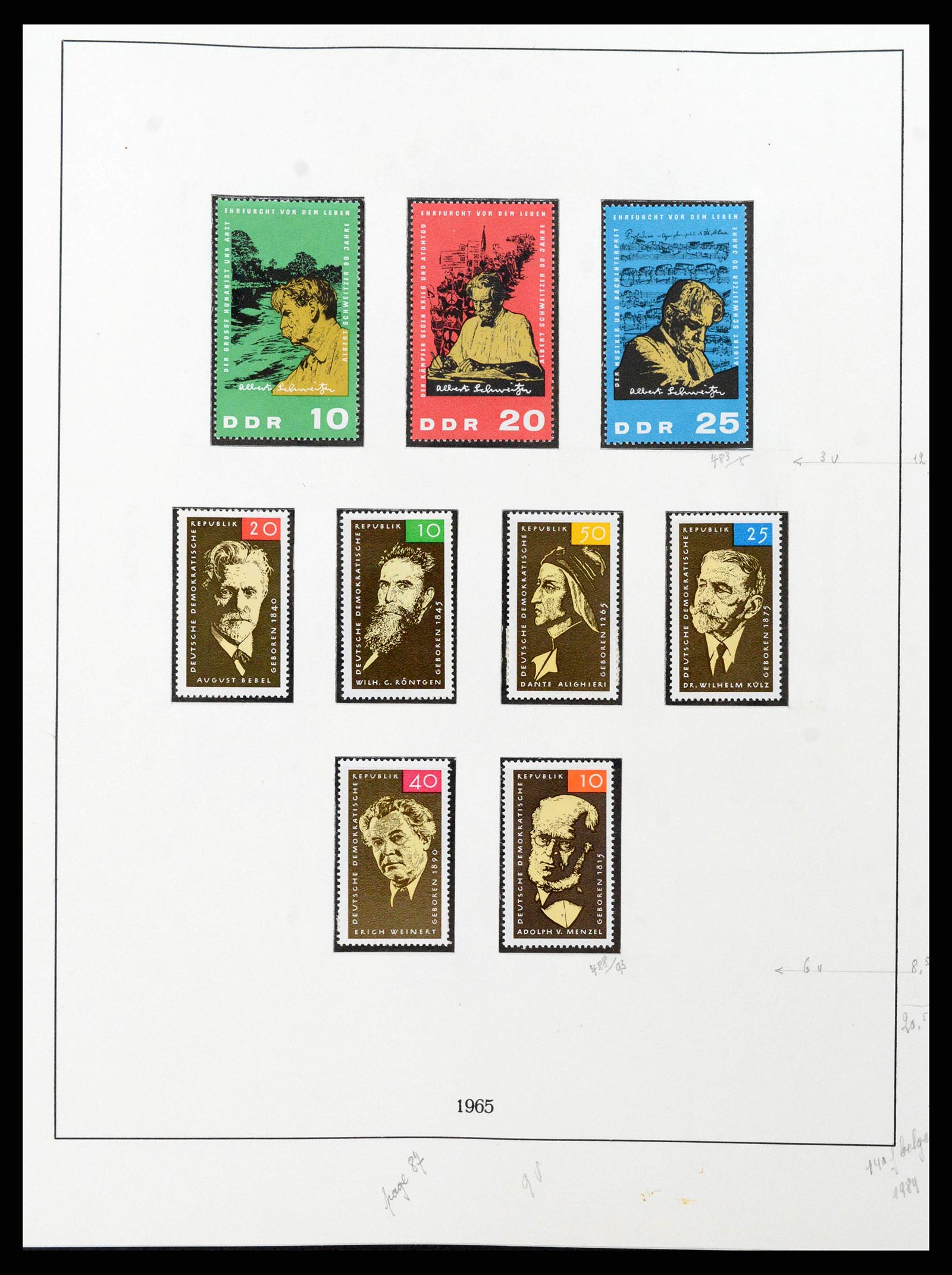 38678 0092 - Postzegelverzameling 38678 DDR 1949-1971.