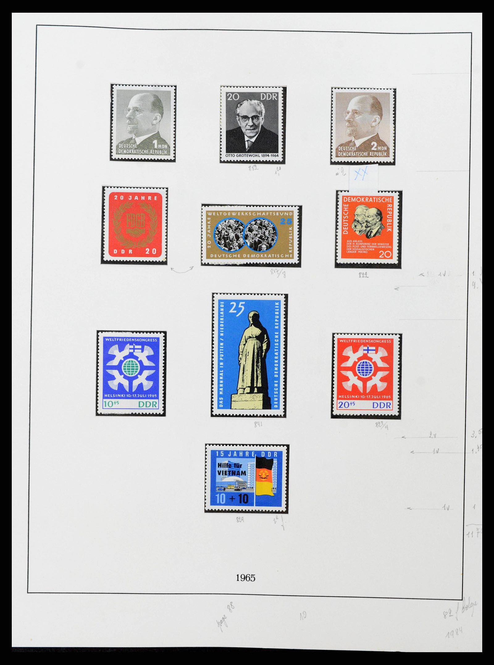 38678 0093 - Postzegelverzameling 38678 DDR 1949-1971.