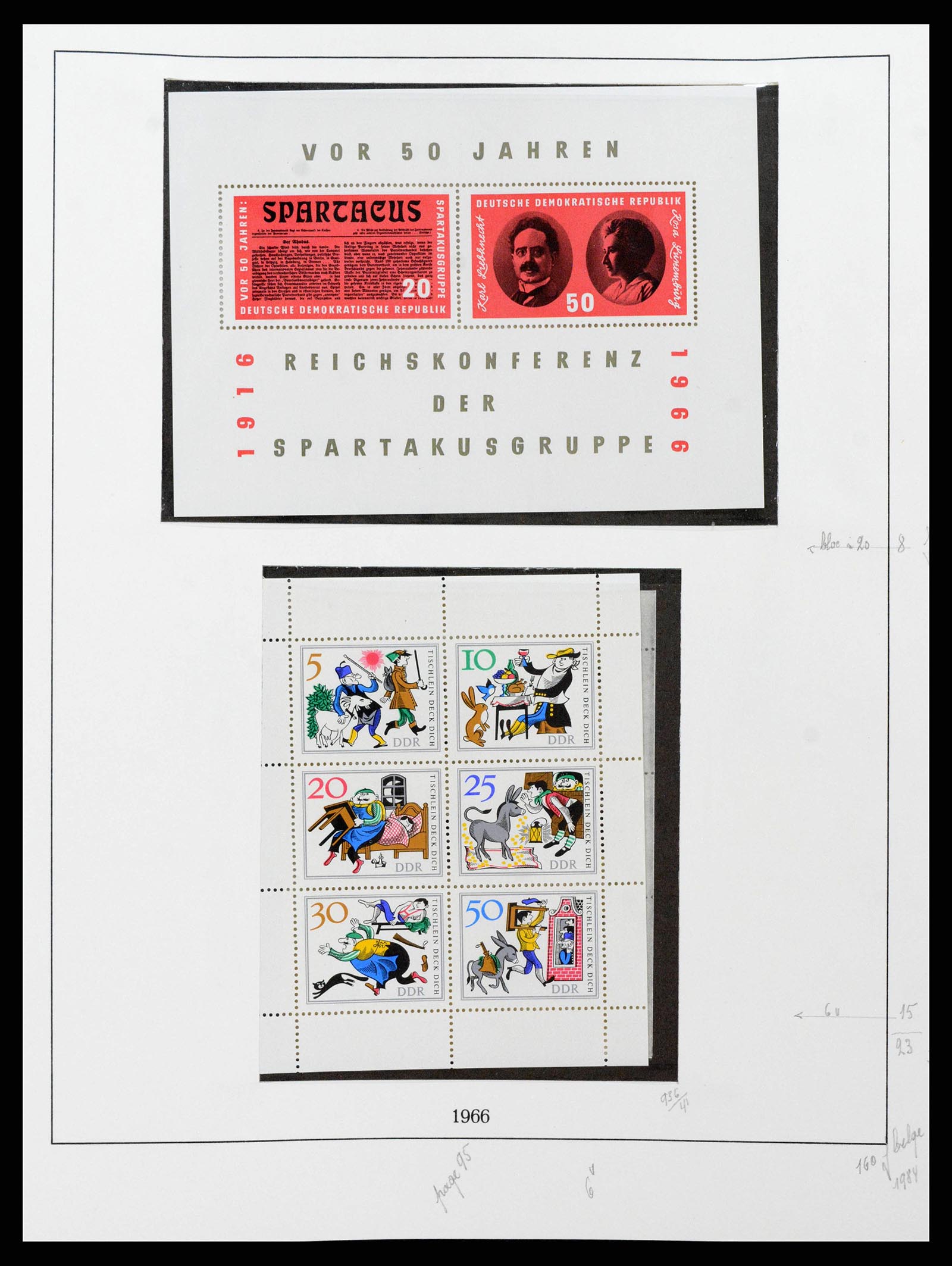 38678 0100 - Postzegelverzameling 38678 DDR 1949-1971.