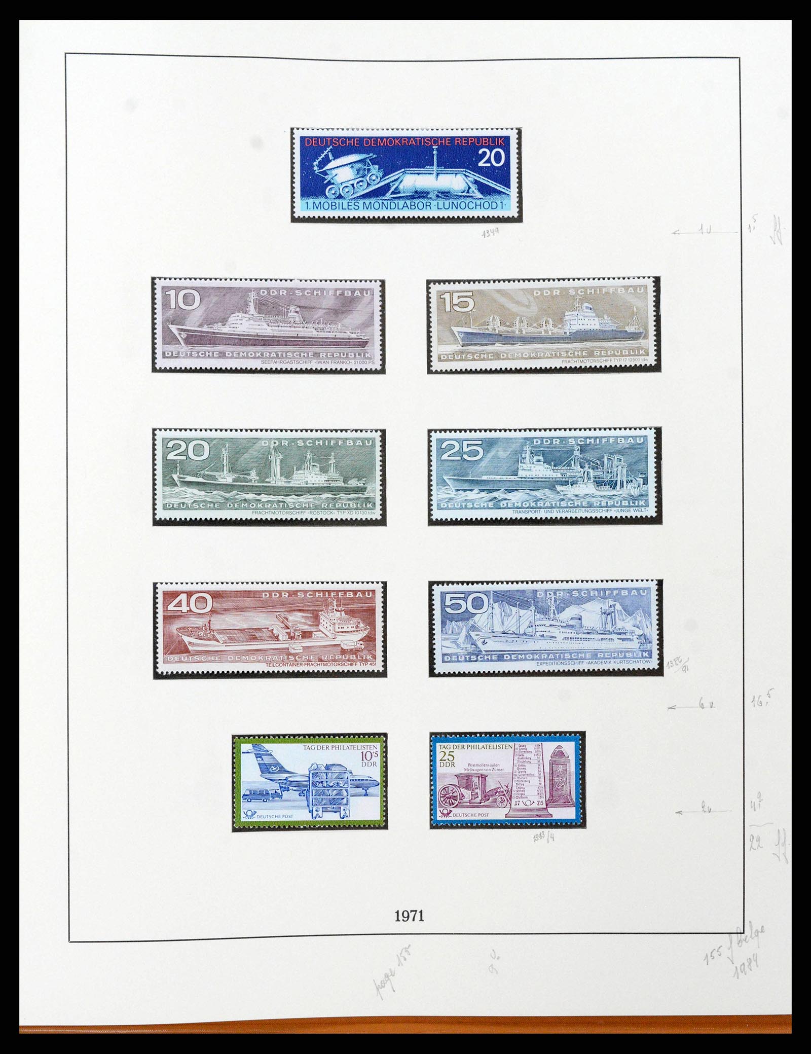 38678 0160 - Stamp collection 38678 GDR 1949-1971.