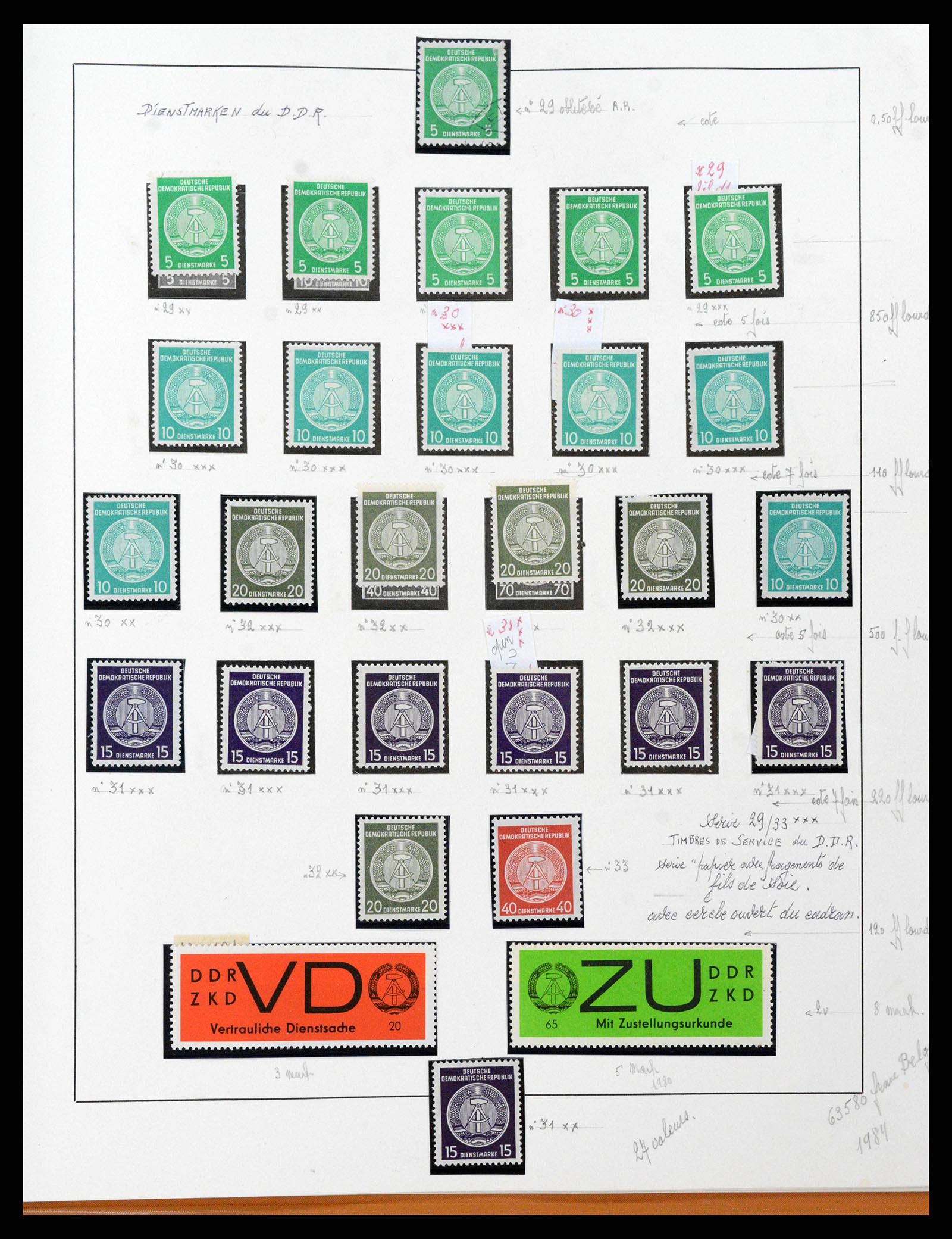 38678 0163 - Postzegelverzameling 38678 DDR 1949-1971.