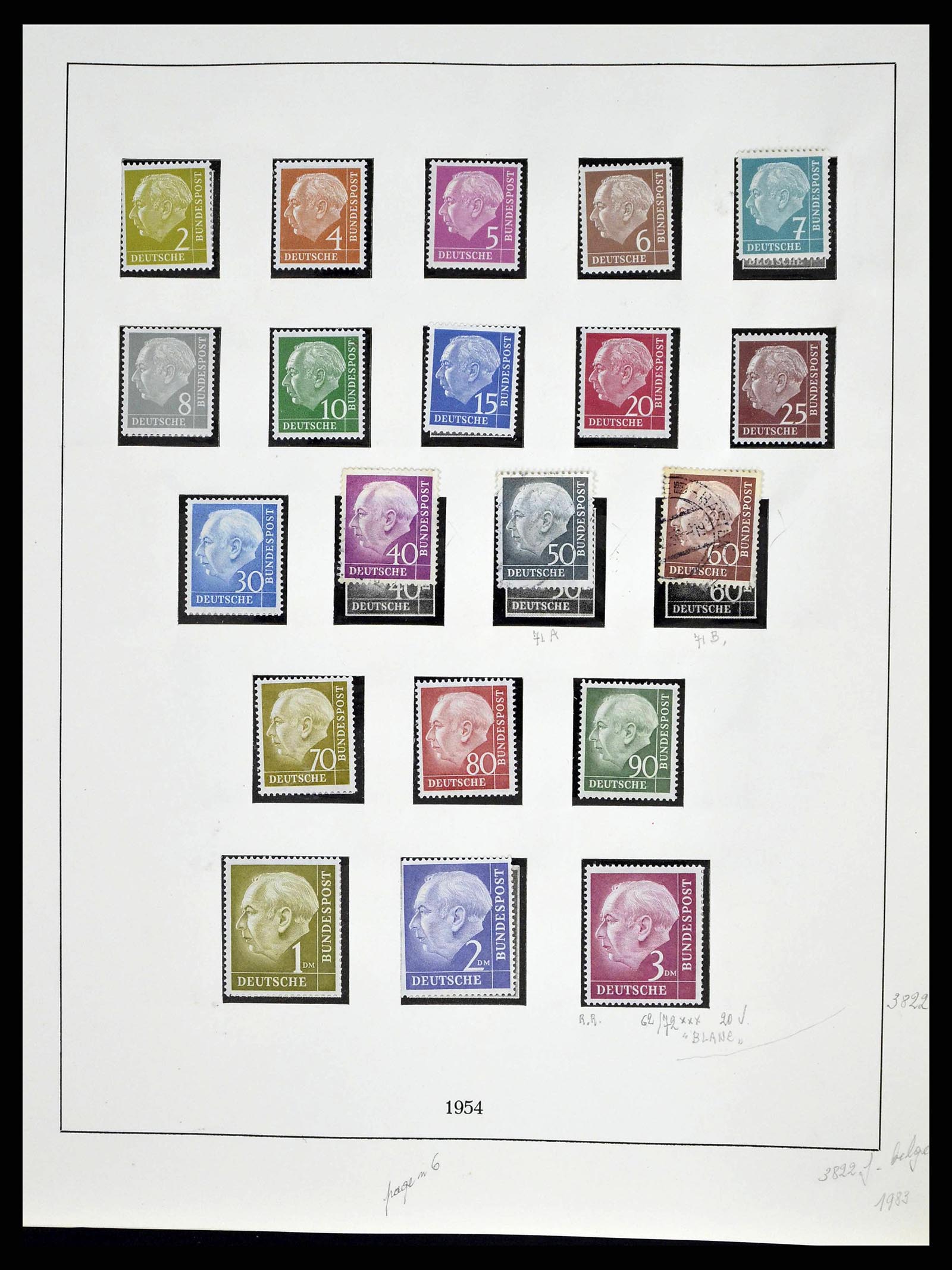 38679 0006 - Stamp collection 38679 Bundespost complete 1949-1973.